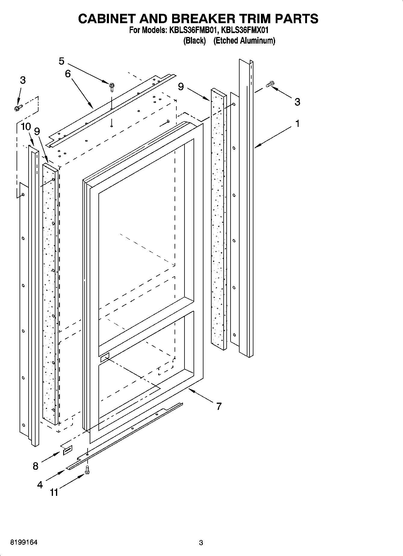 02 - CABINET AND BREAKER TRIM PARTS