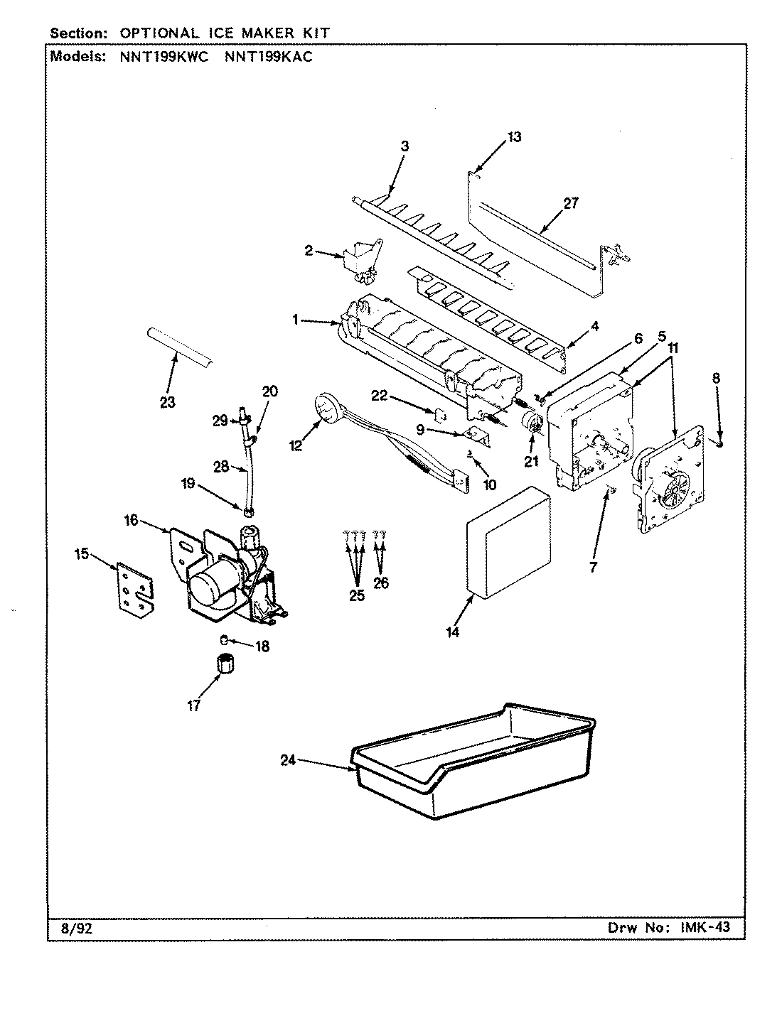 06 - OPTIONAL ICE MAKER KIT
