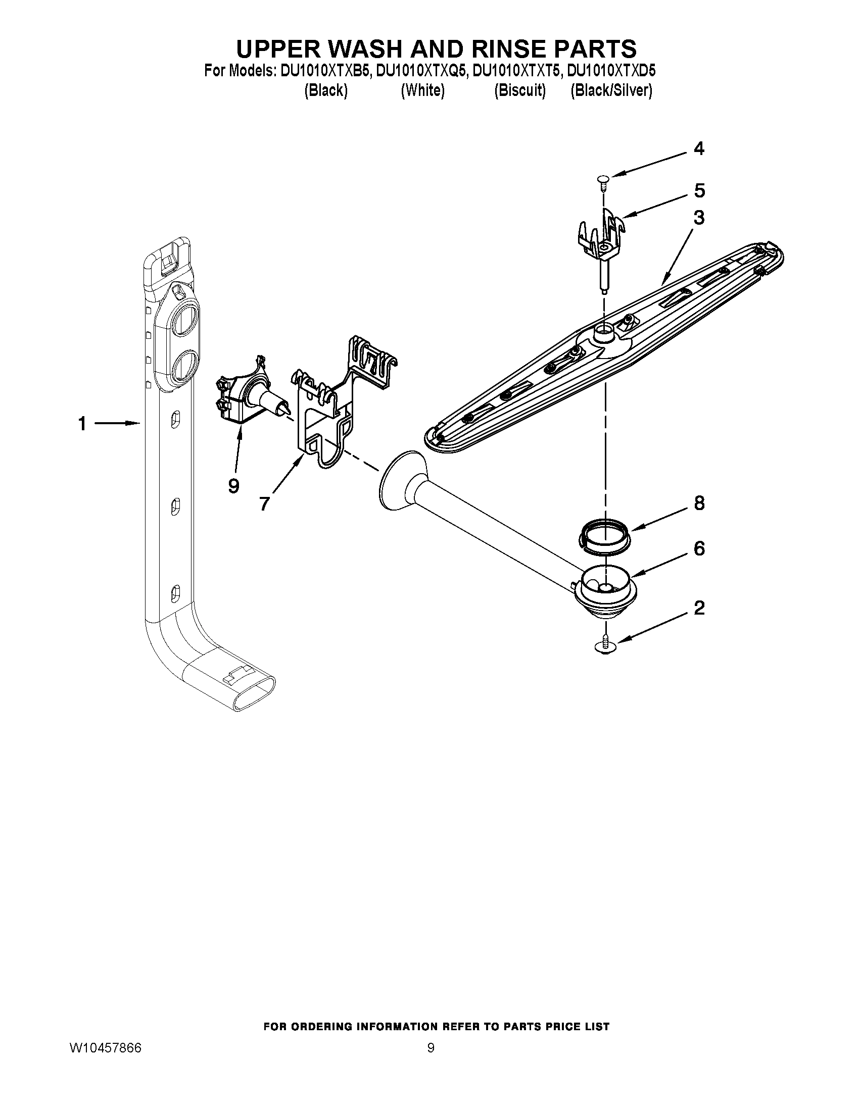 07 - UPPER WASH AND RINSE PARTS