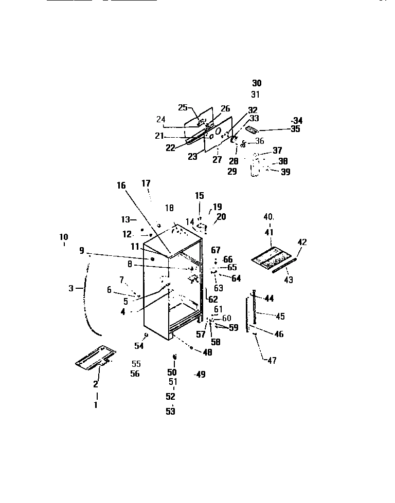 03 - CABINET W/ FAN ASSEMBLY