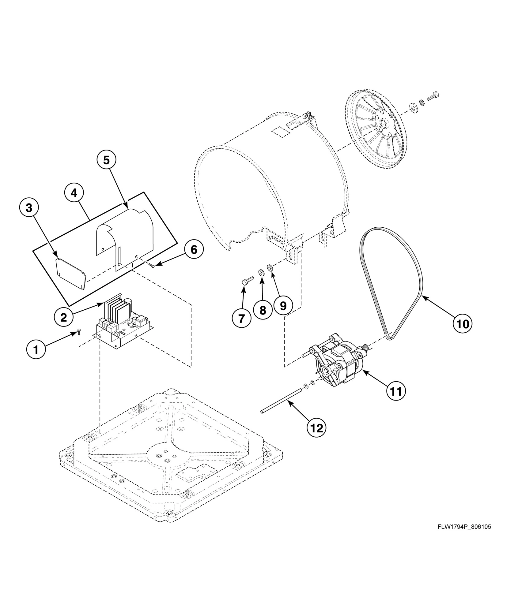 Motor and Belt