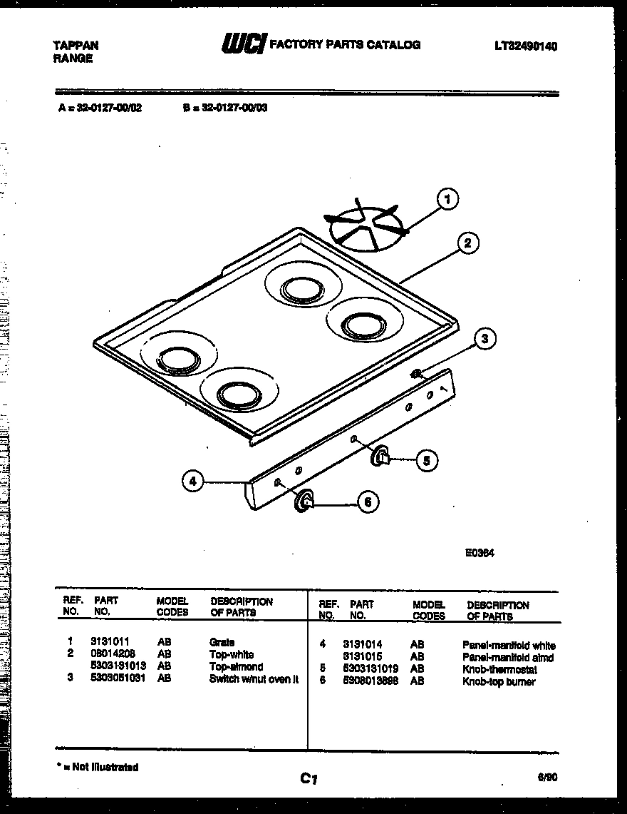 03 - COOKTOP PARTS
