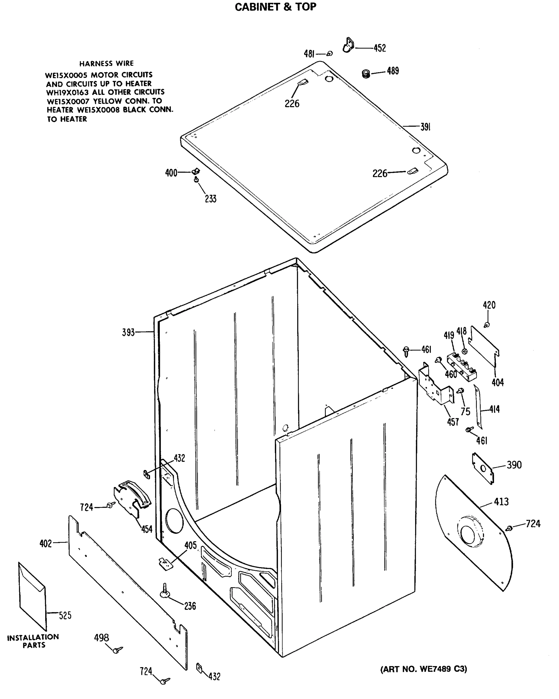 CABINET & TOP