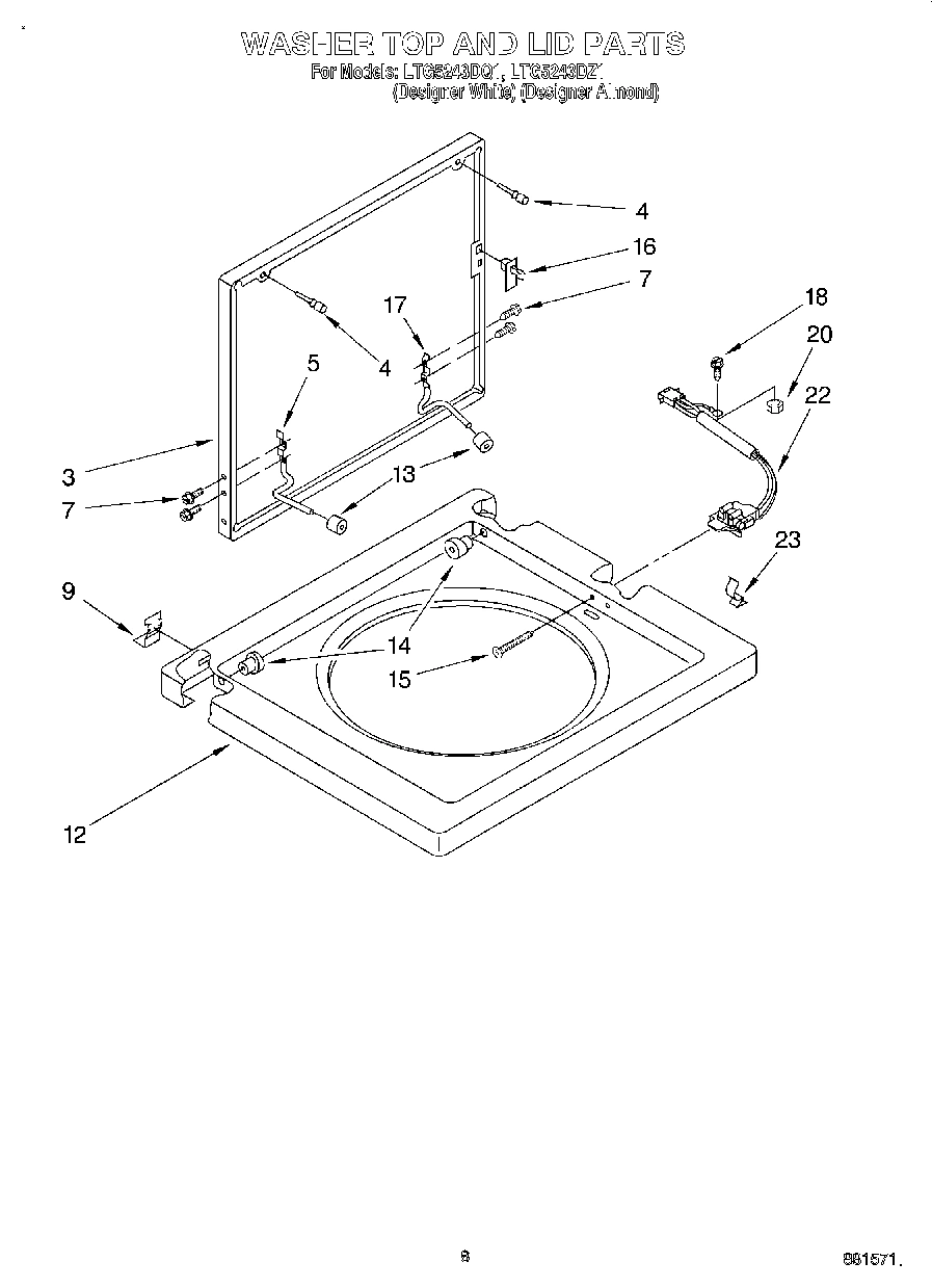 06 - WASHER TOP AND LID