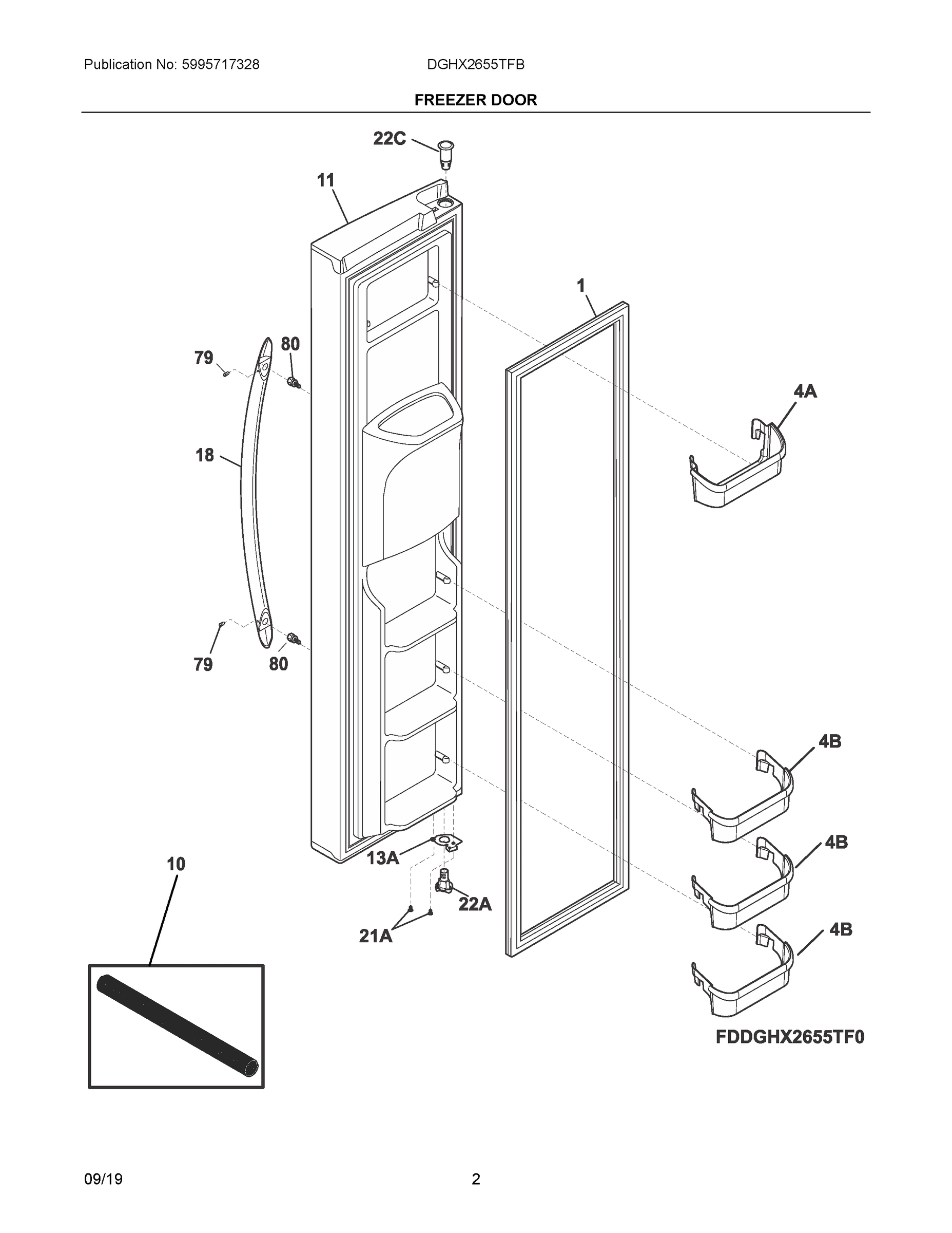 02 - FREEZER DOOR