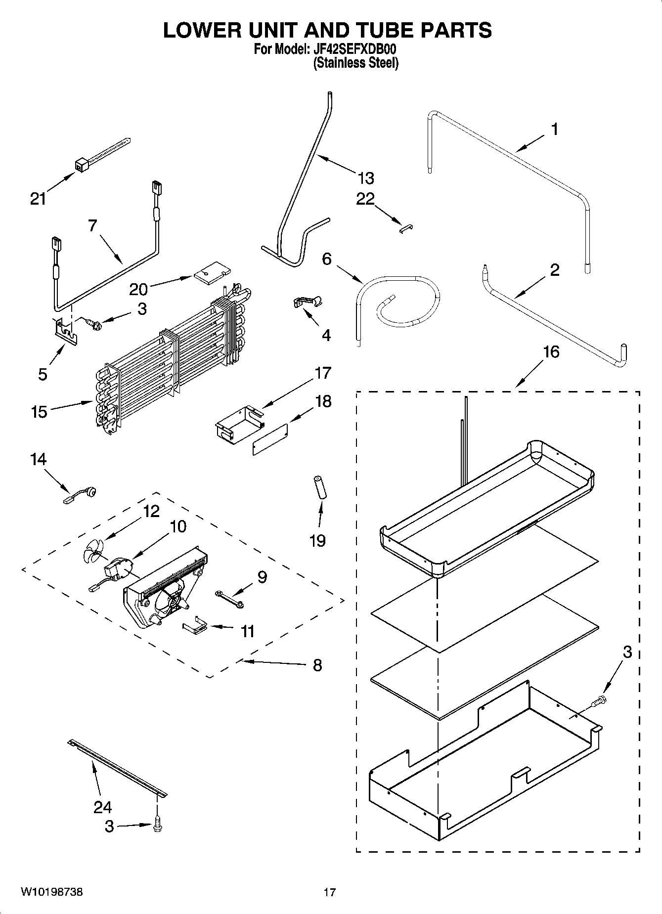 10 - LOWER UNIT AND TUBE PARTS