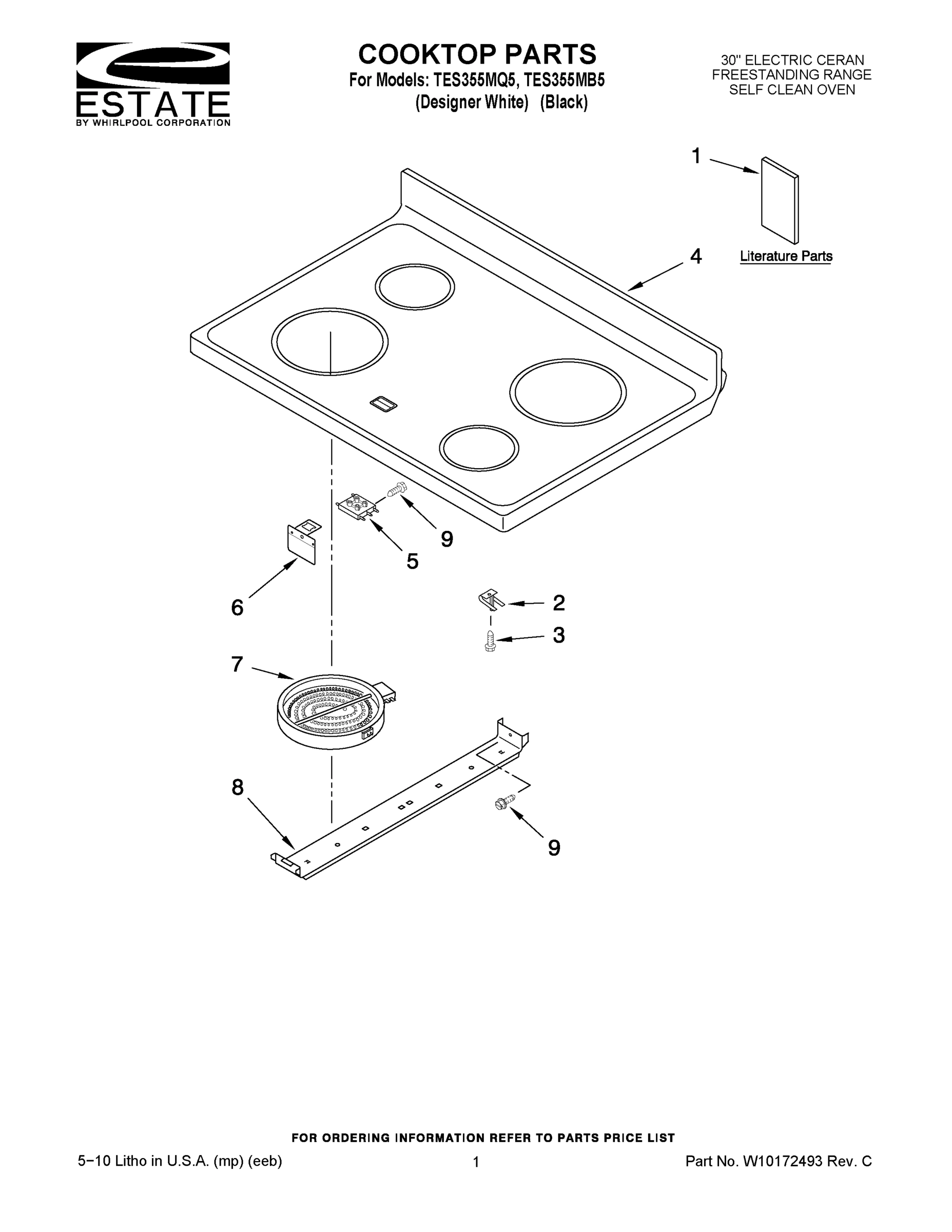 01 - COOKTOP PARTS