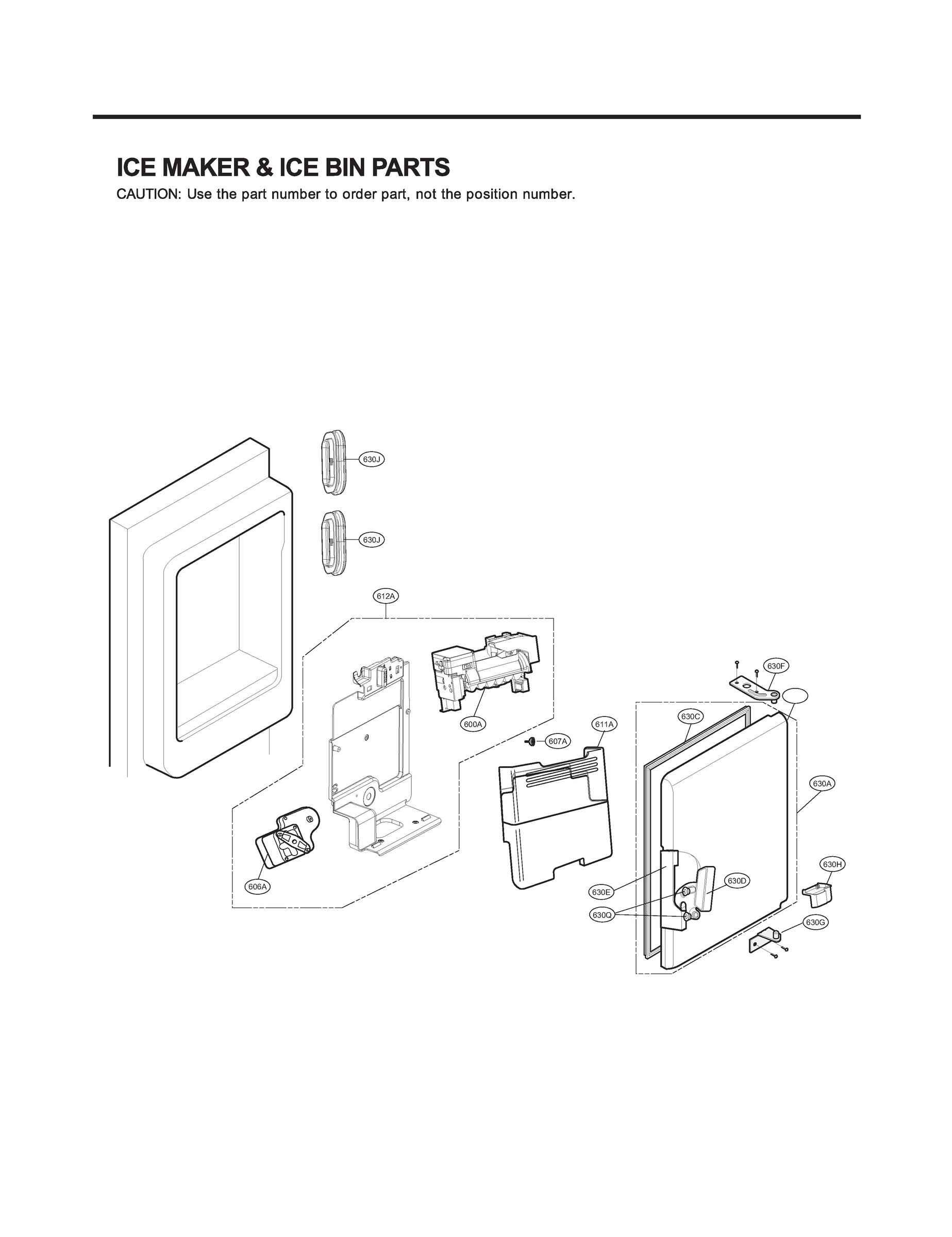 ICE MAKER & ICE BIN PARTS