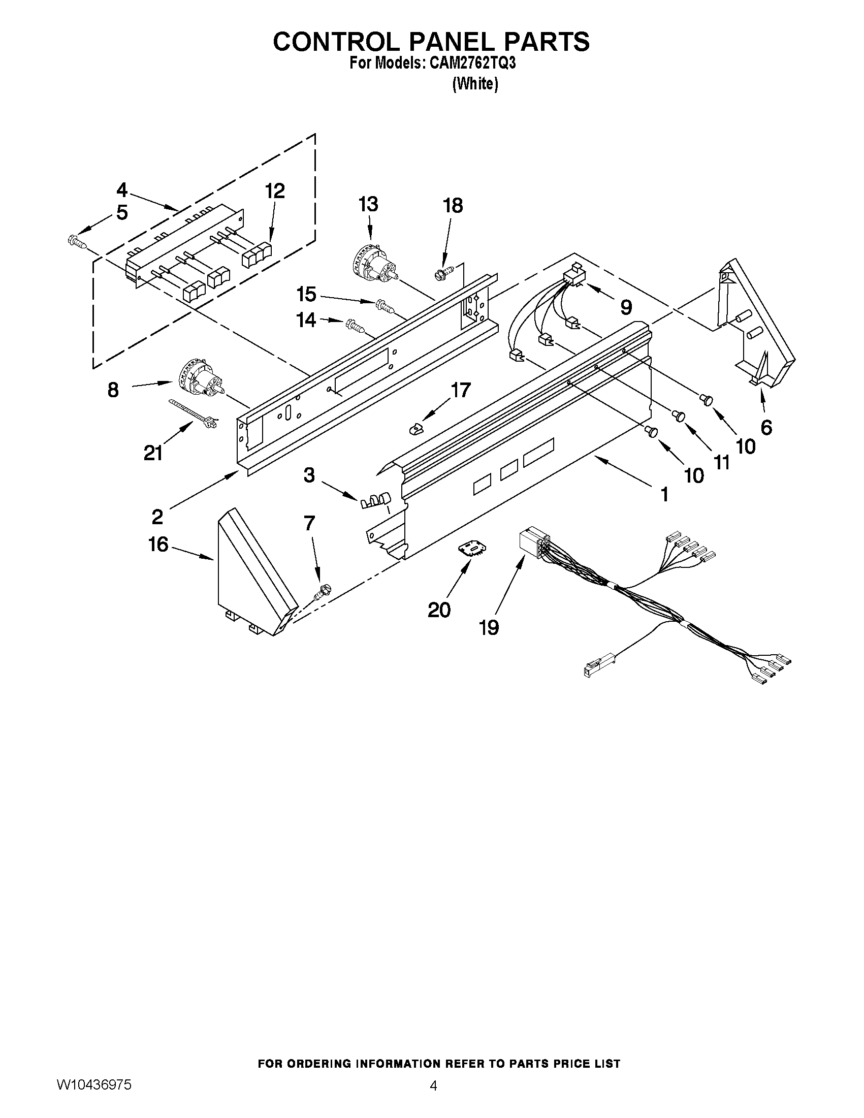02 - CONTROL PANEL PARTS