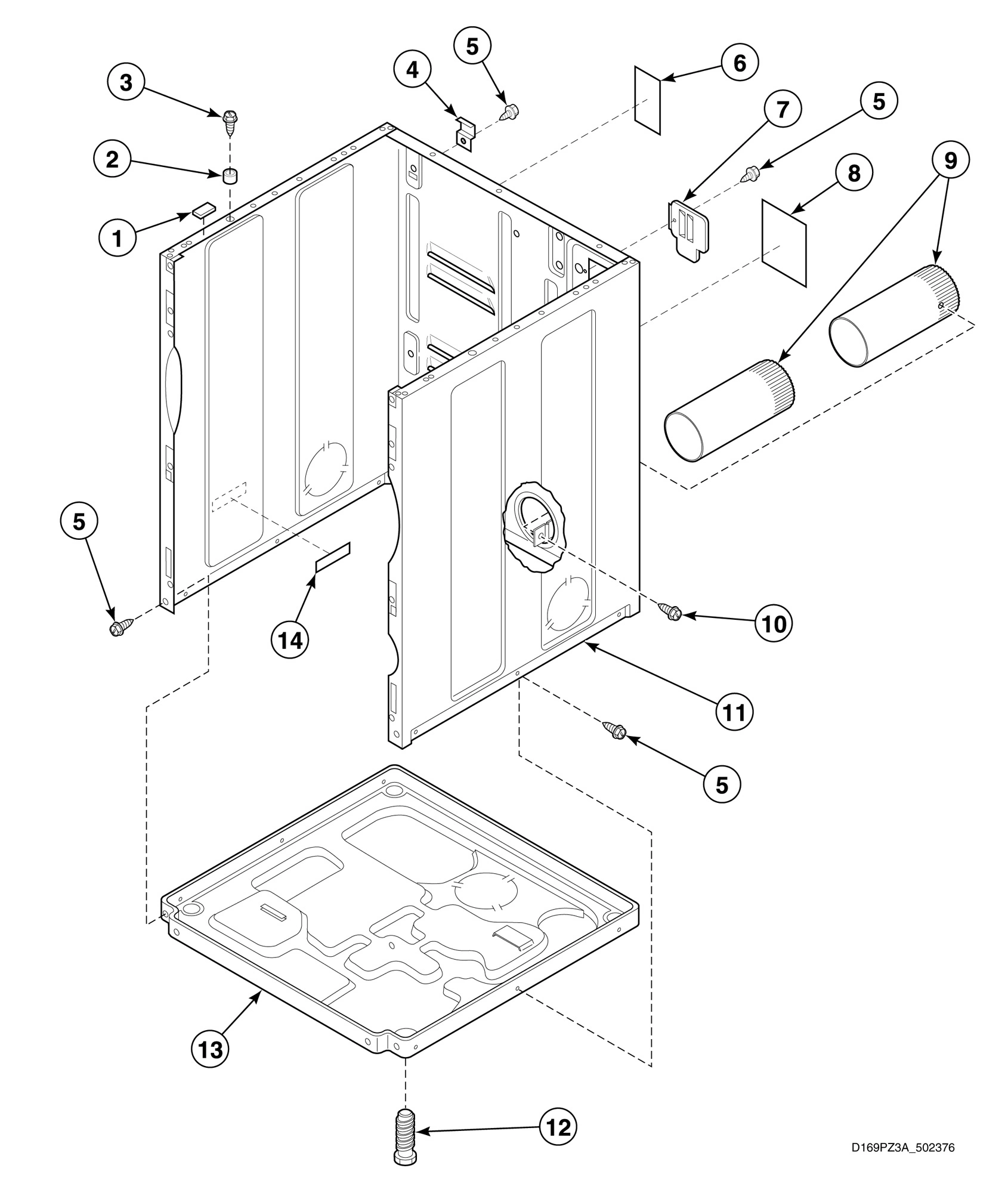 Cabinet, Exhaust Duct and Base