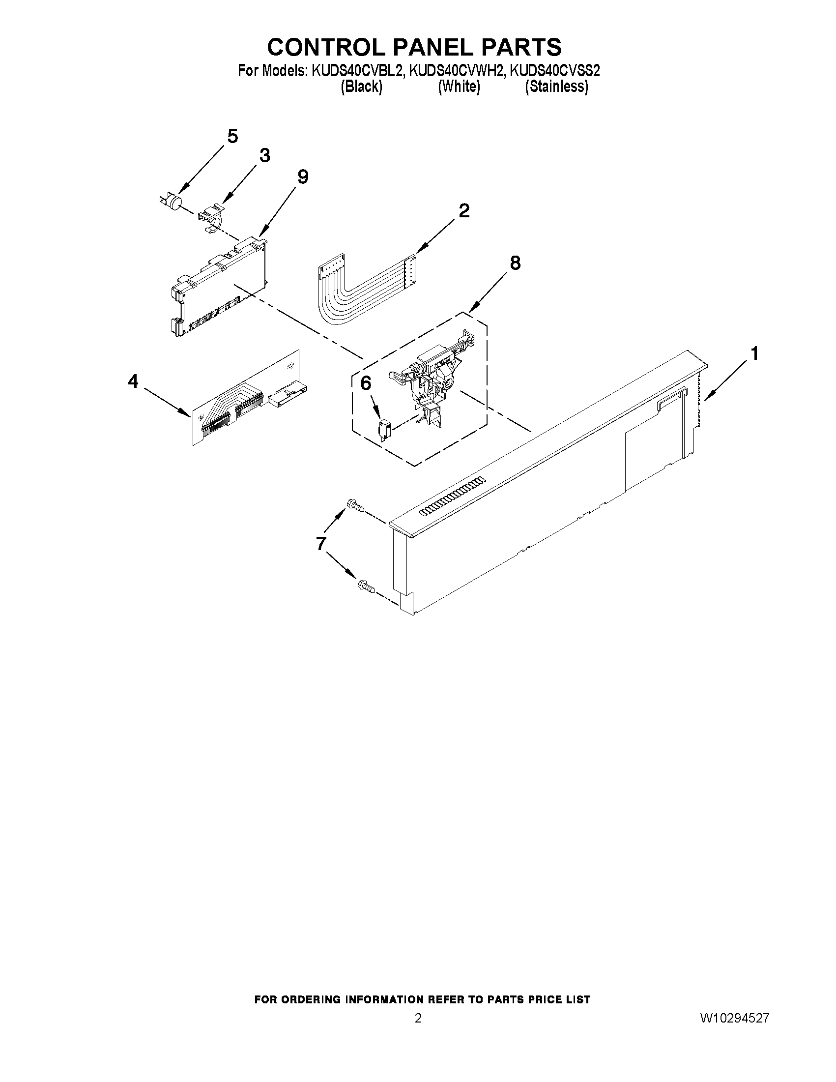 02 - CONTROL PANEL PARTS