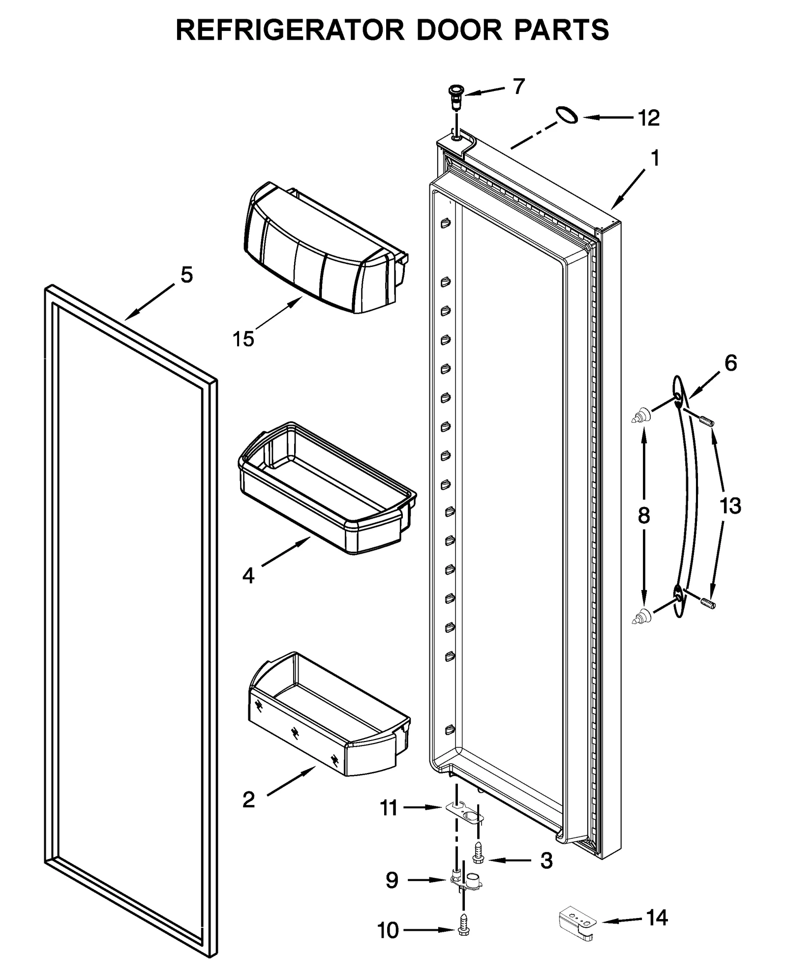 REFRIGERATOR DOOR PARTS