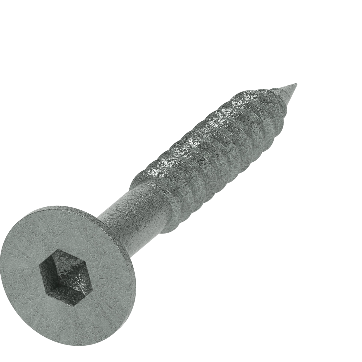 ZENITH® 14G x 50mm Class 3 Galvanised, Self Drilling, Internal Hex Drive, Bugle Batten Screws – External Use – 500 Pack