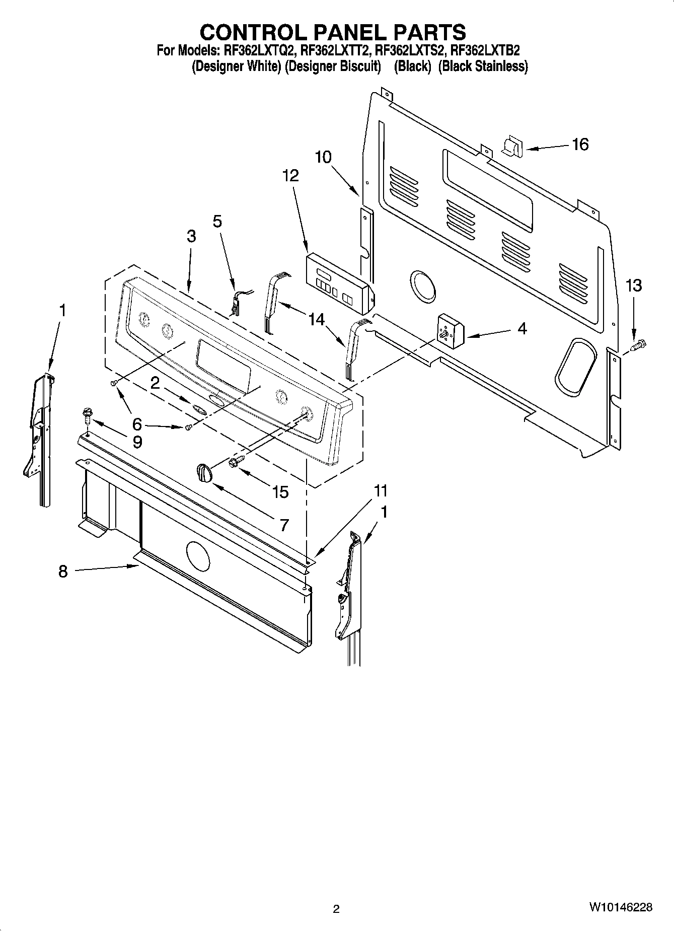 02 - CONTROL PANEL PARTS