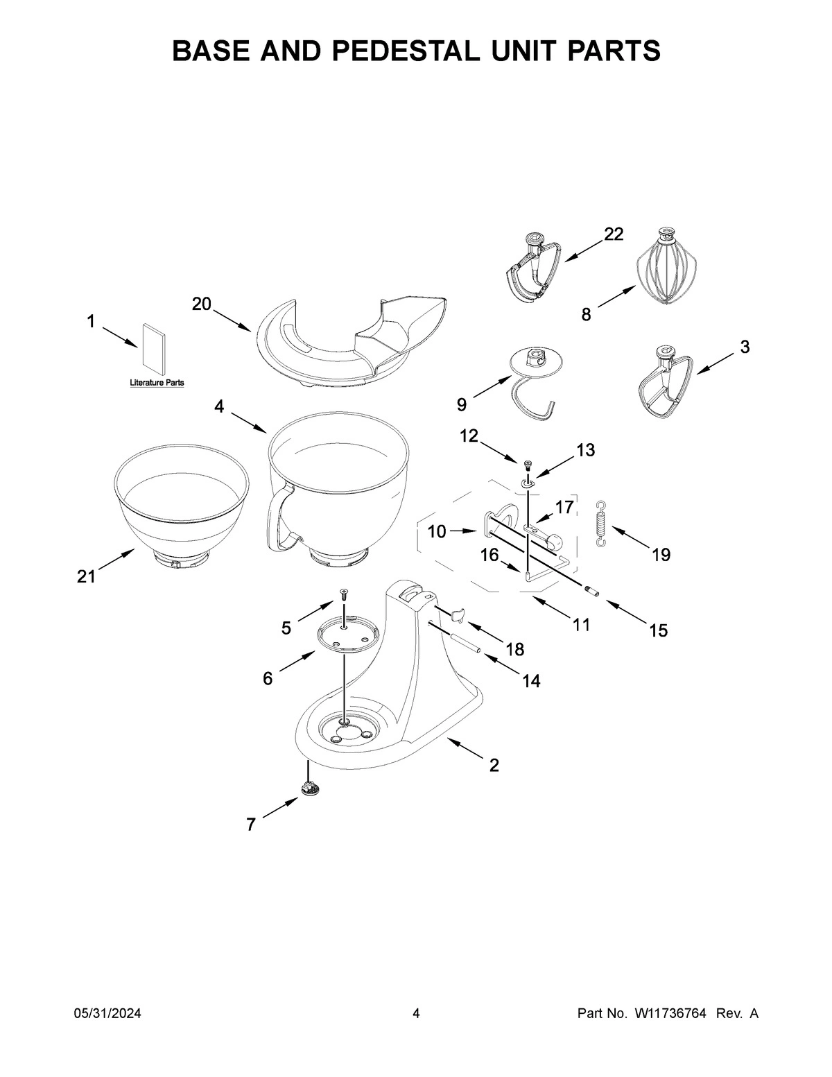 03 - BASE AND PEDESTAL UNIT PARTS