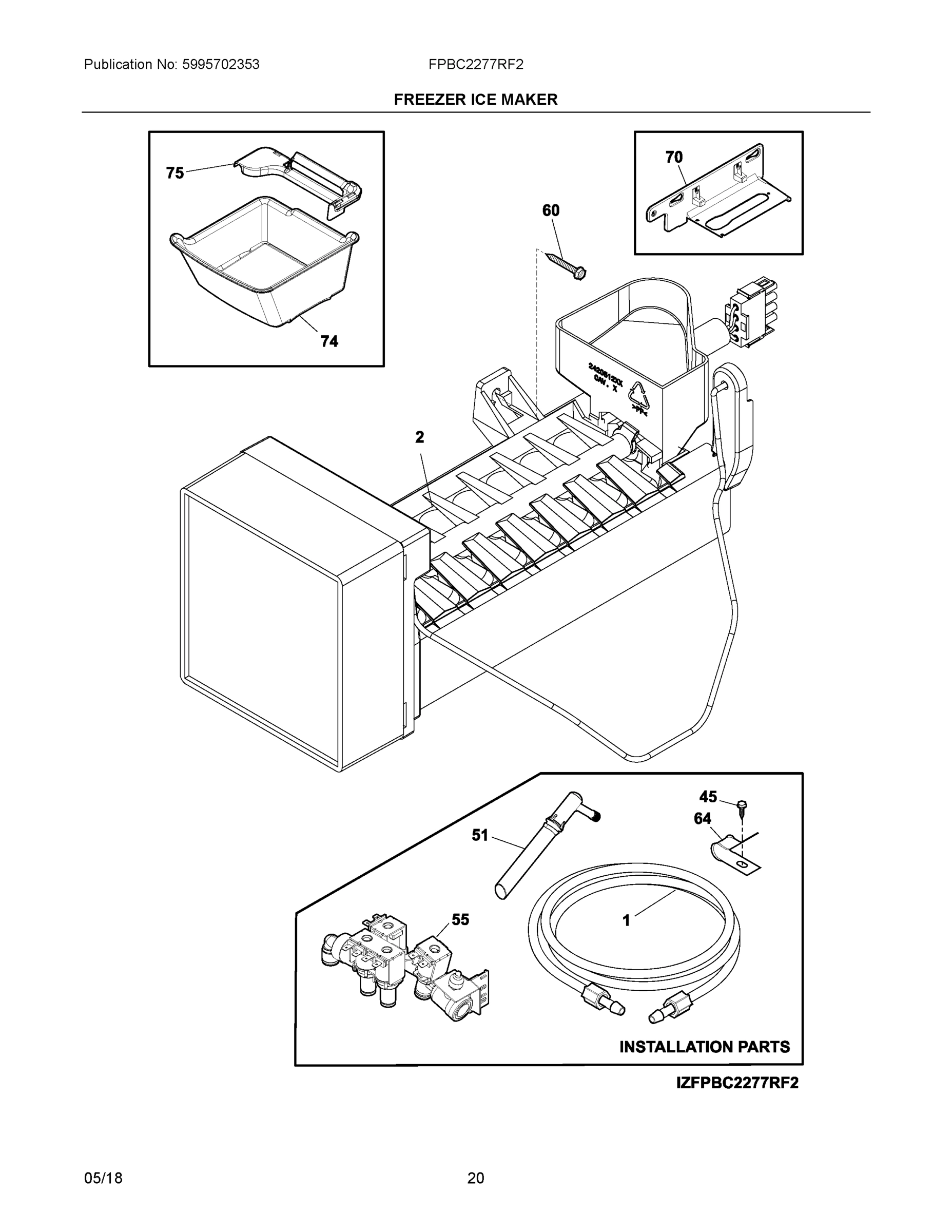 10 - FREEZER ICE MAKER