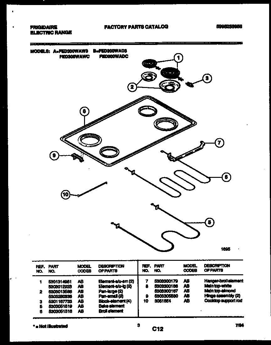 03 - COOKTOP AND BROILER PARTS