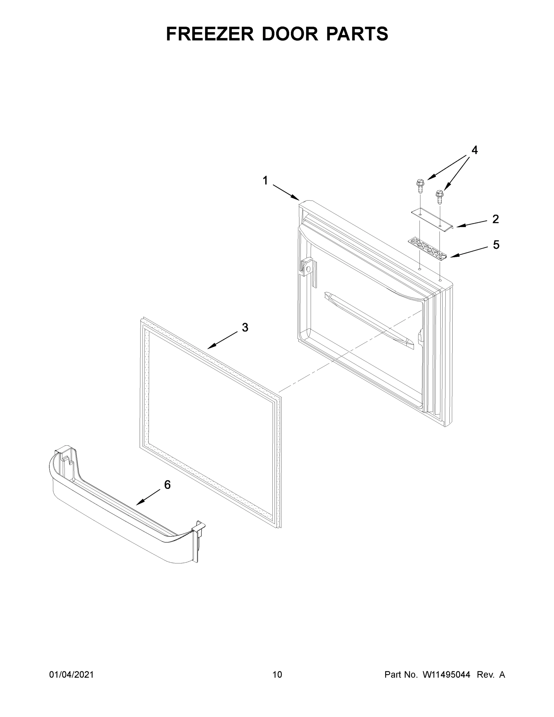 06 - FREEZER DOOR PARTS