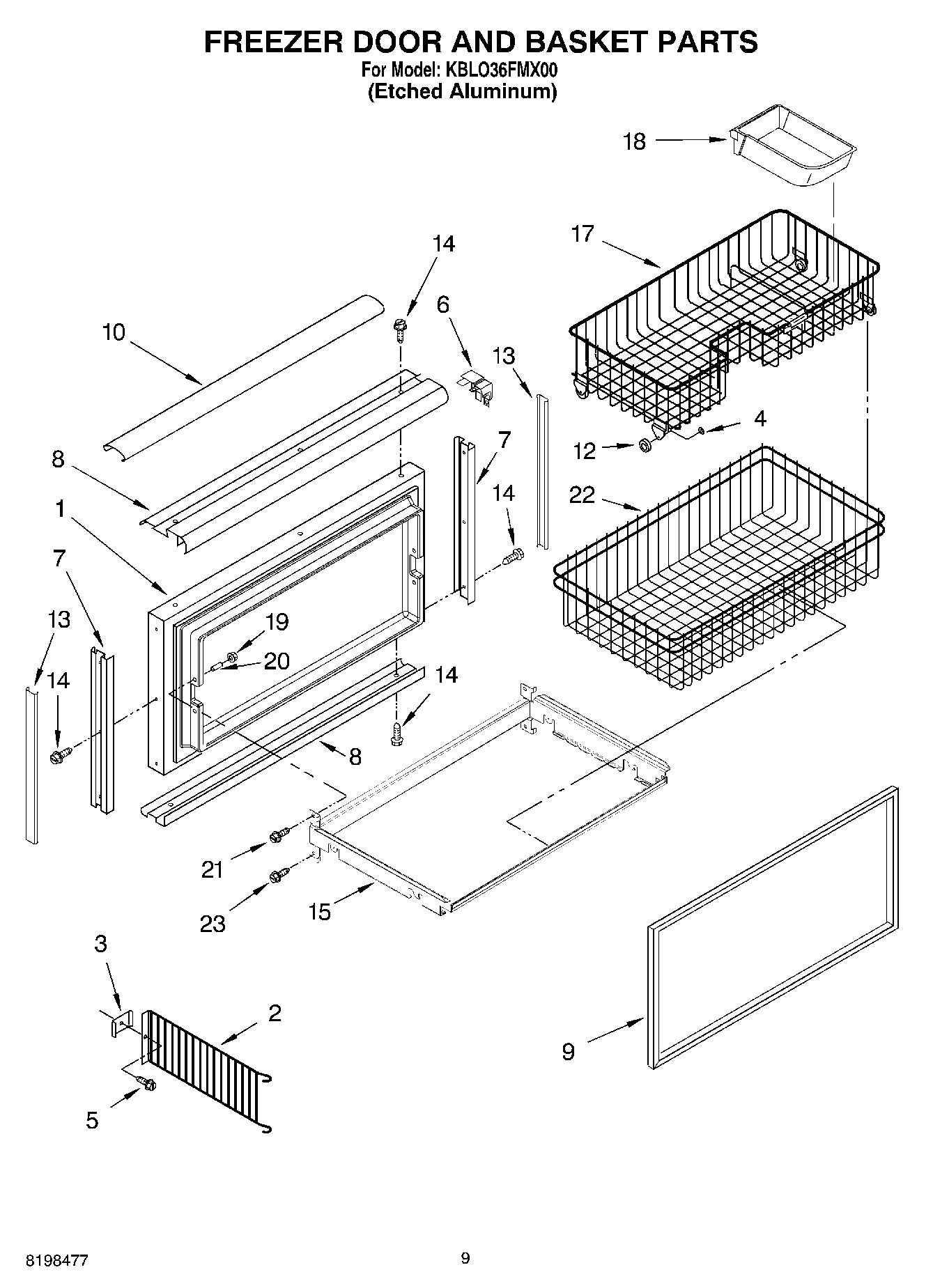 06 - FREEZER DOOR AND BASKET PARTS