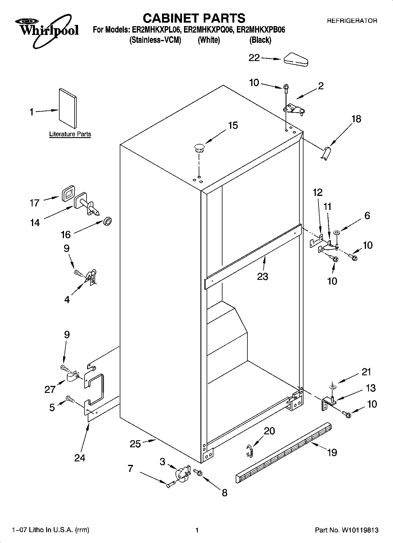 01 - CABINET PARTS
