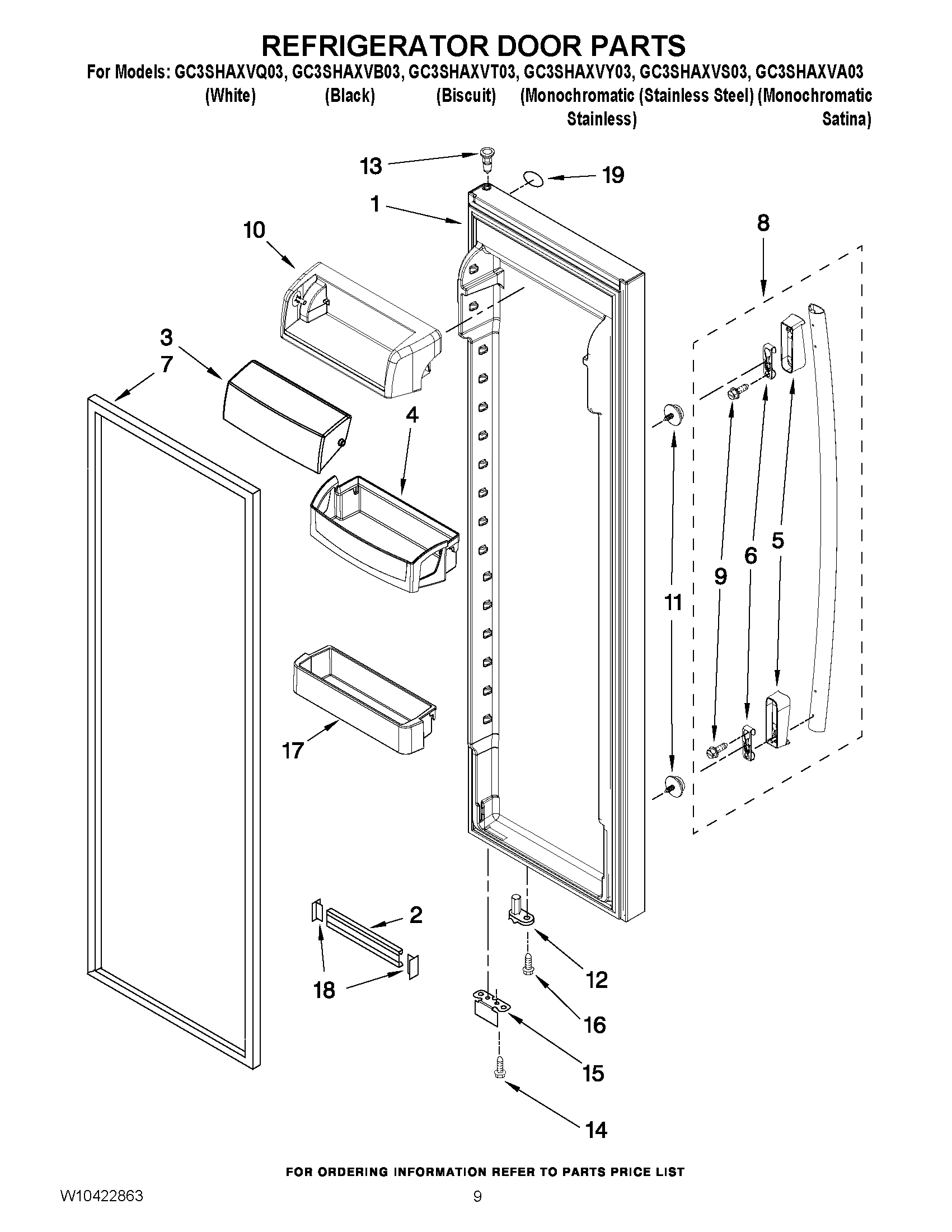 06 - REFRIGERATOR DOOR PARTS