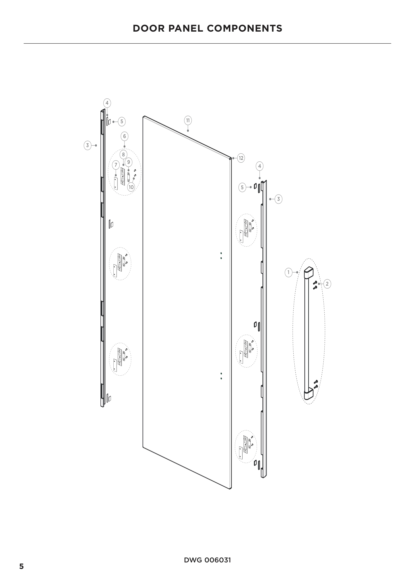 DOOR PANEL COMPONENTS