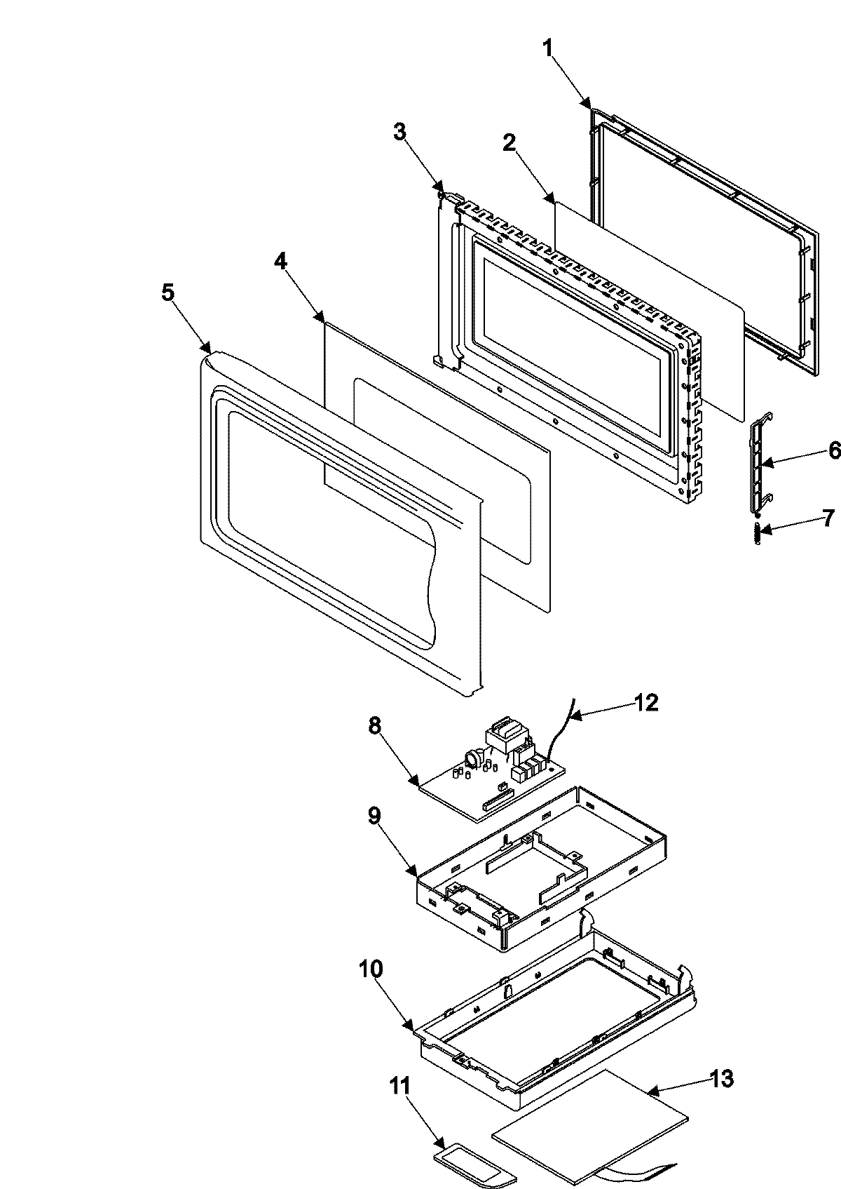 02 - CONTROL PANEL/DOOR ASSEMBLY