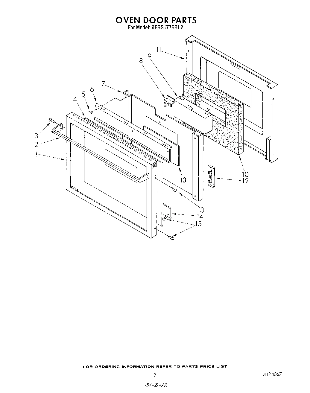 08 - OVEN DOOR , LIT/OPTIONAL