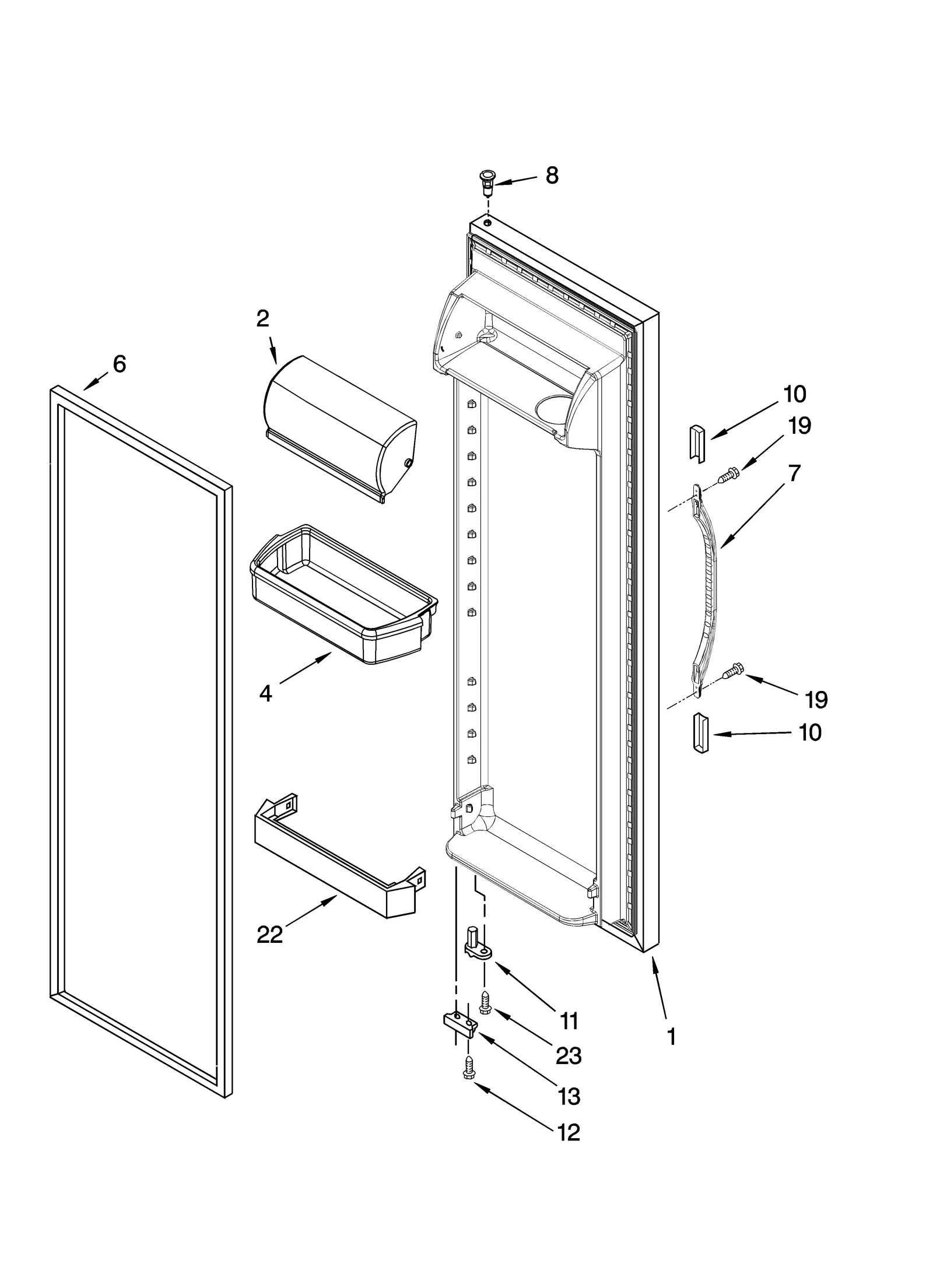 REFRIGERATOR DOOR PARTS
