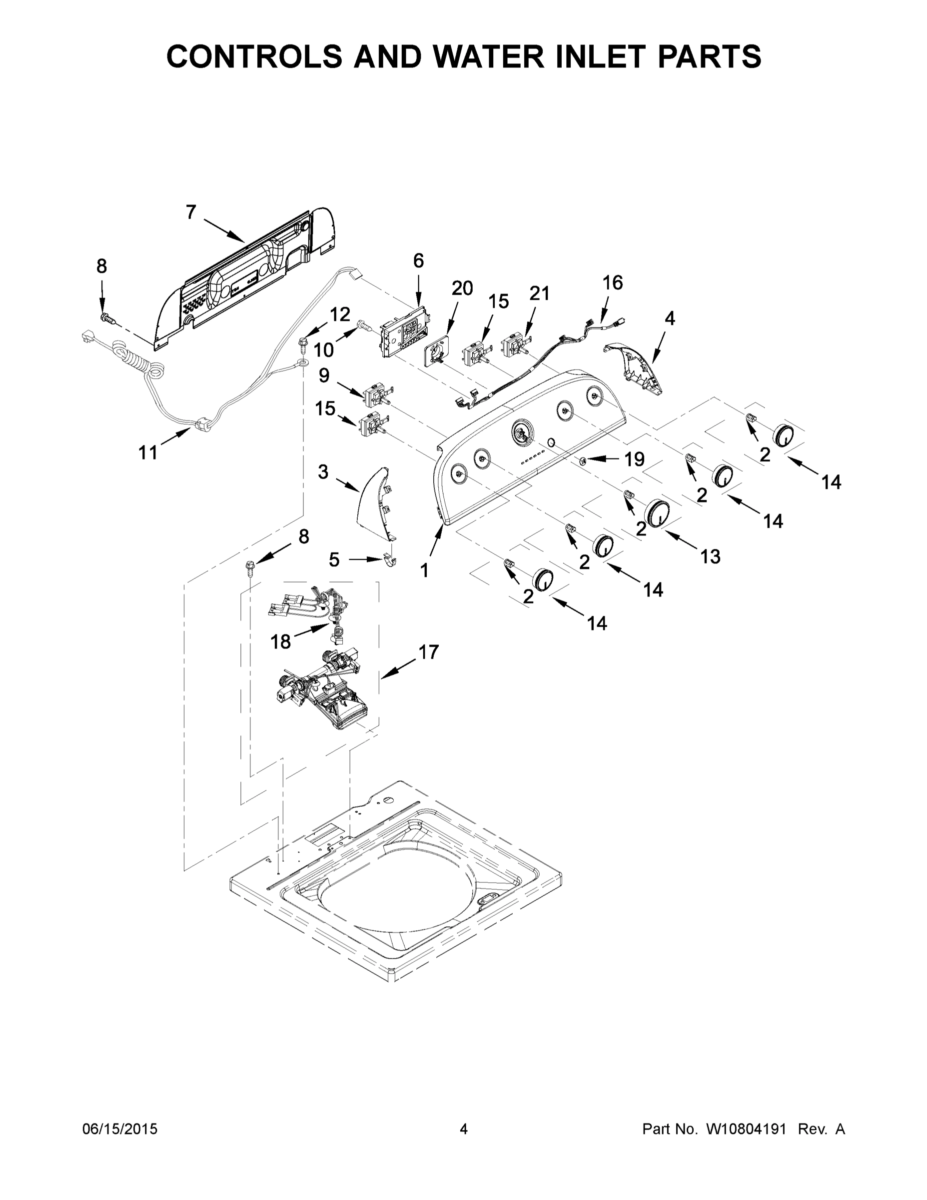 03 - CONTROLS AND WATER INLET PARTS