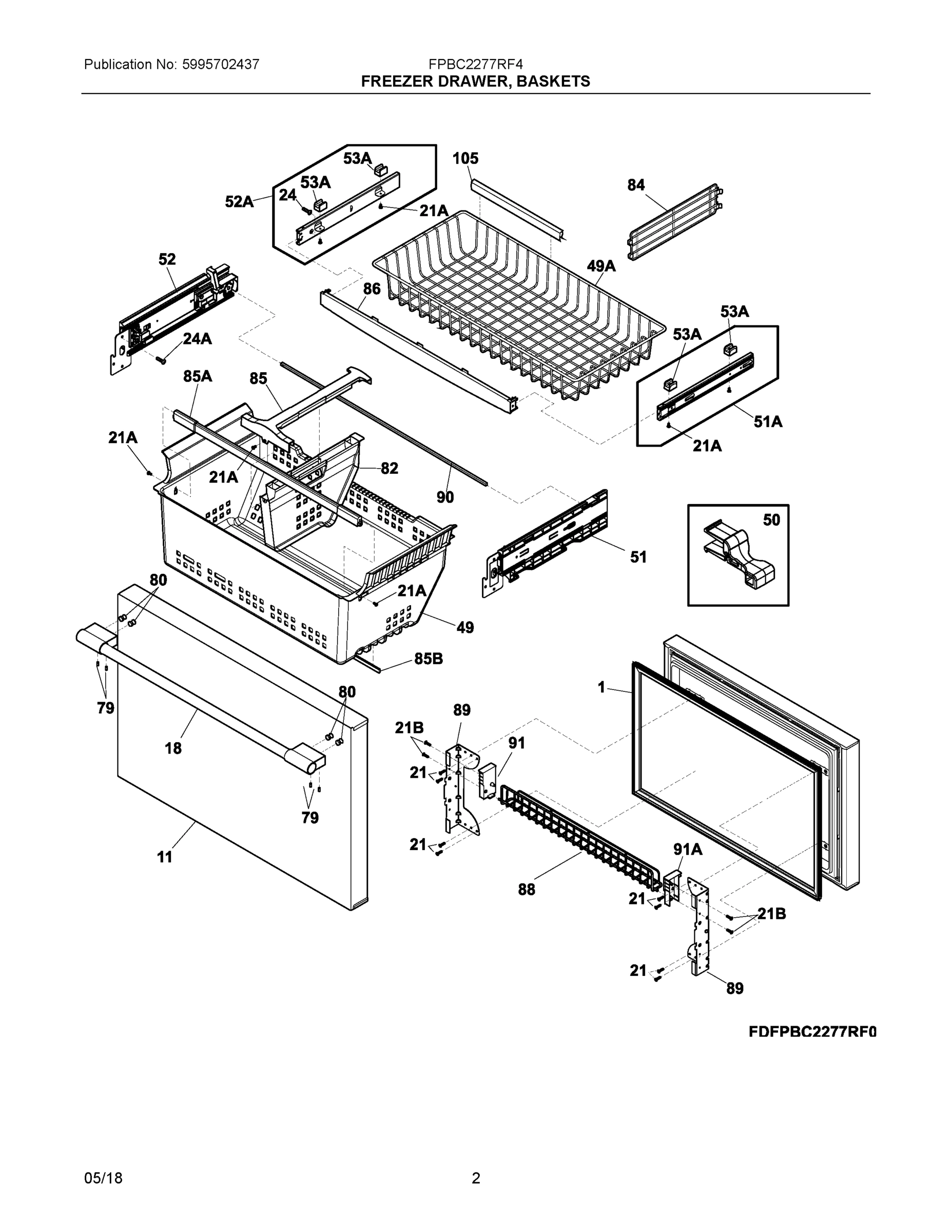 02 - FREEZER DRAWER, BASKETS