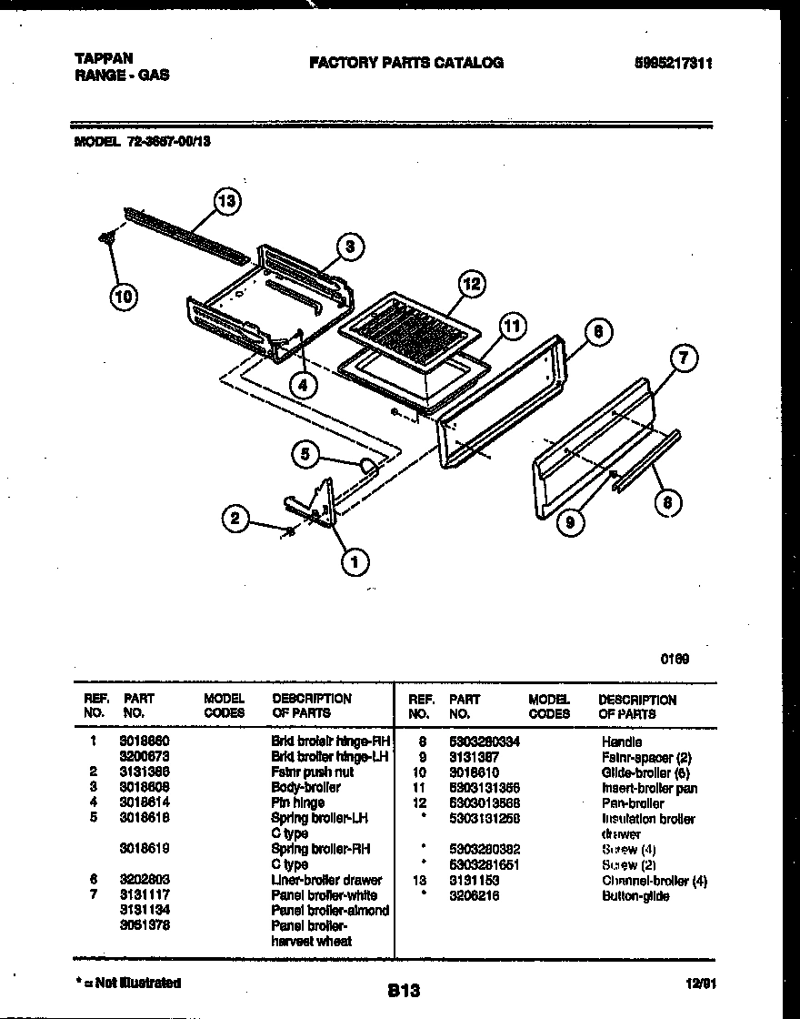 05 - BROILER DRAWER PARTS