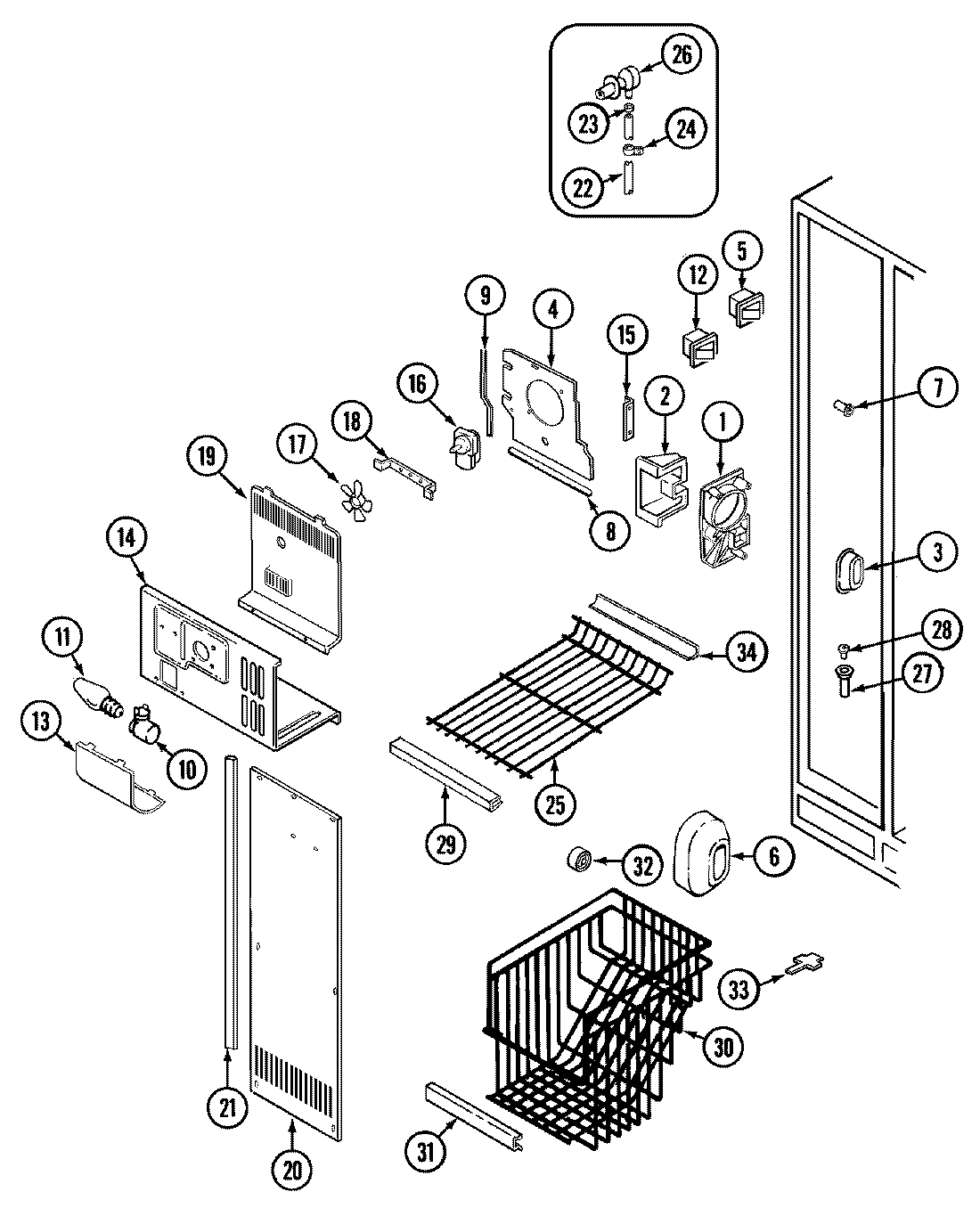 01 - FREEZER COMPARTMENT