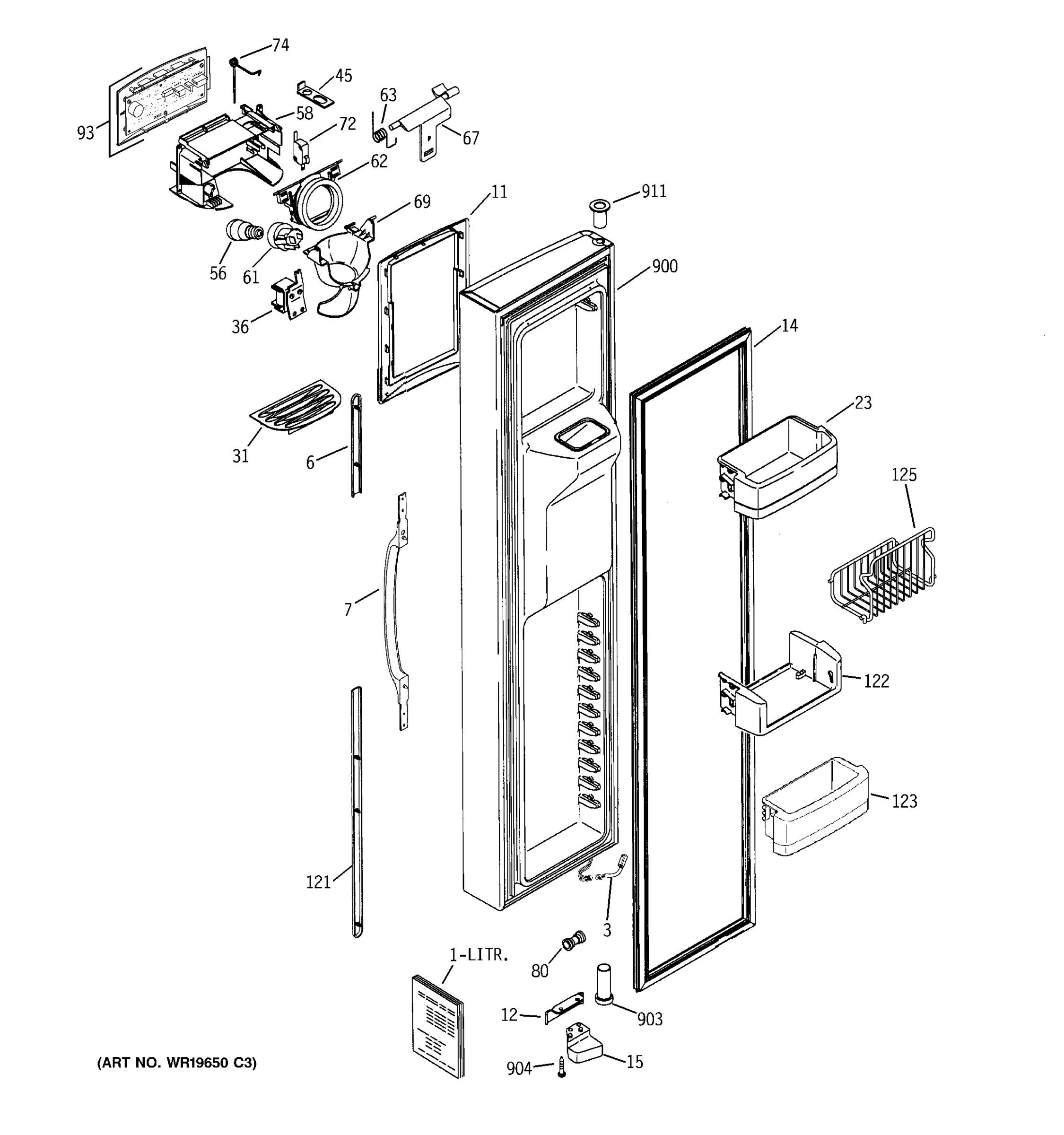FREEZER DOOR