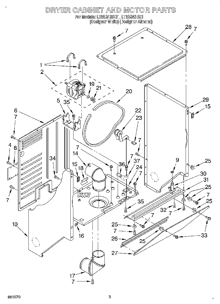 03 - DRYER CABINET AND MOTOR