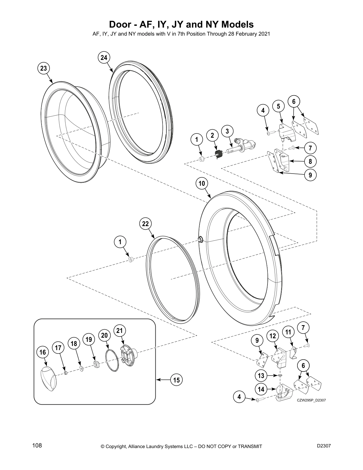 Door - AF, IY, JY and NY Models