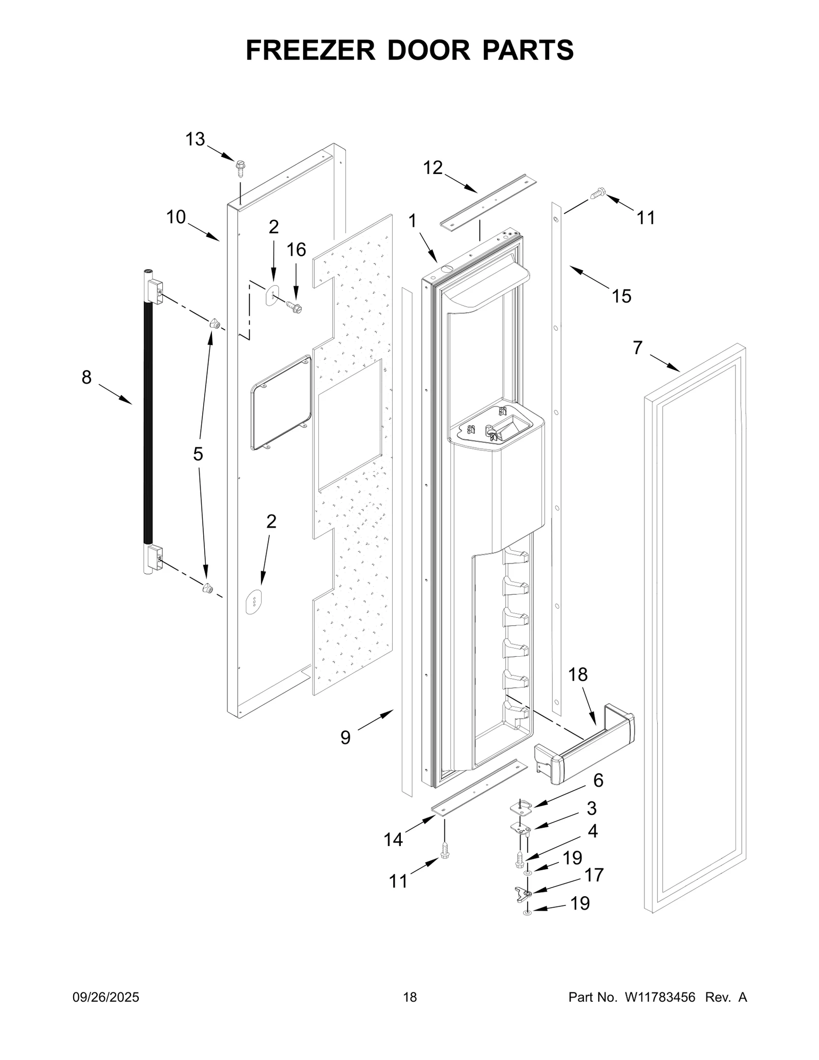 FREEZER DOOR PARTS