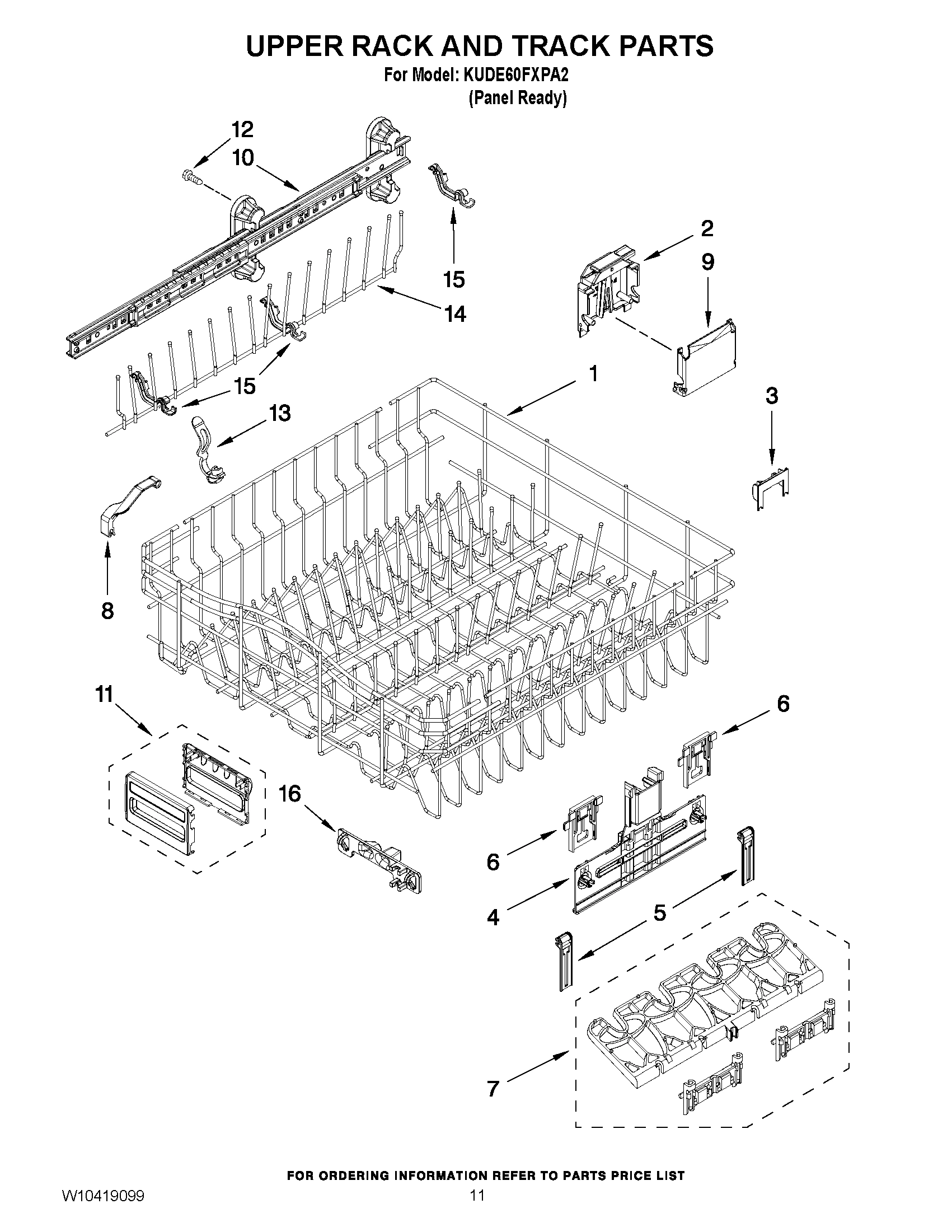 09 - UPPER RACK AND TRACK PARTS