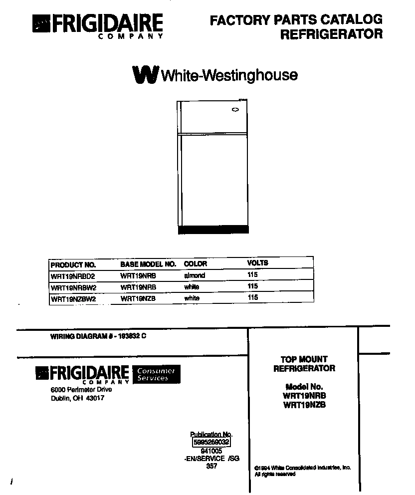 01 - TOP MOUNT REFRIGERATOR