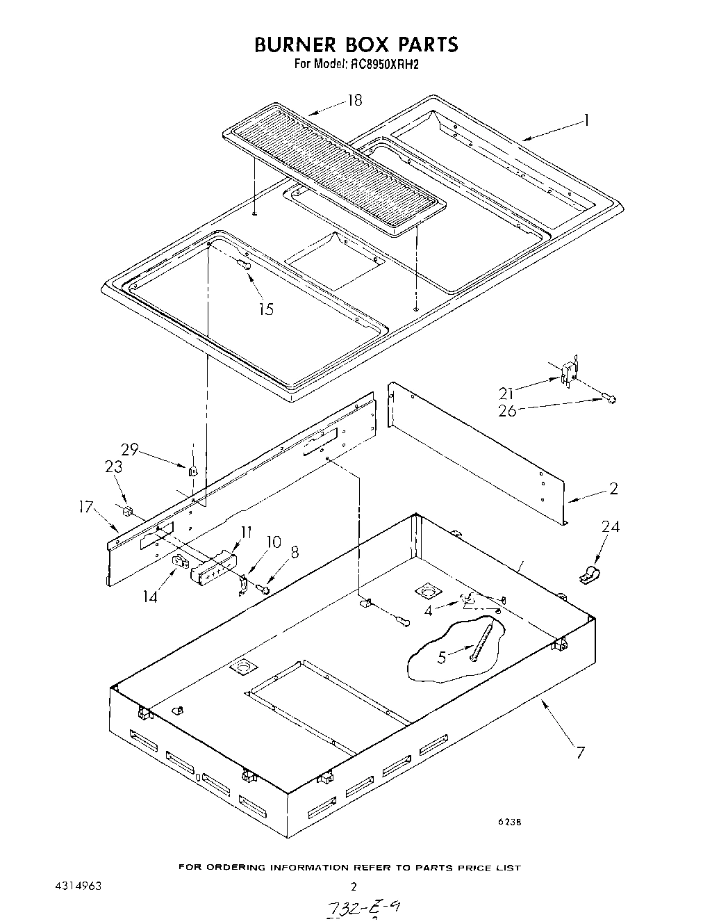 02 - BURNER BOX , LITERATURE AND OPTIONAL