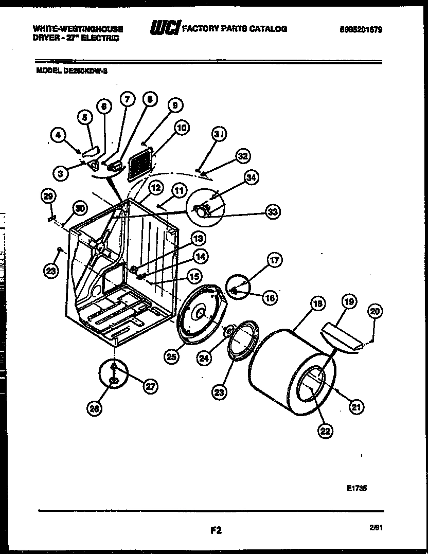02 - CABINET AND COMPONENT PARTS