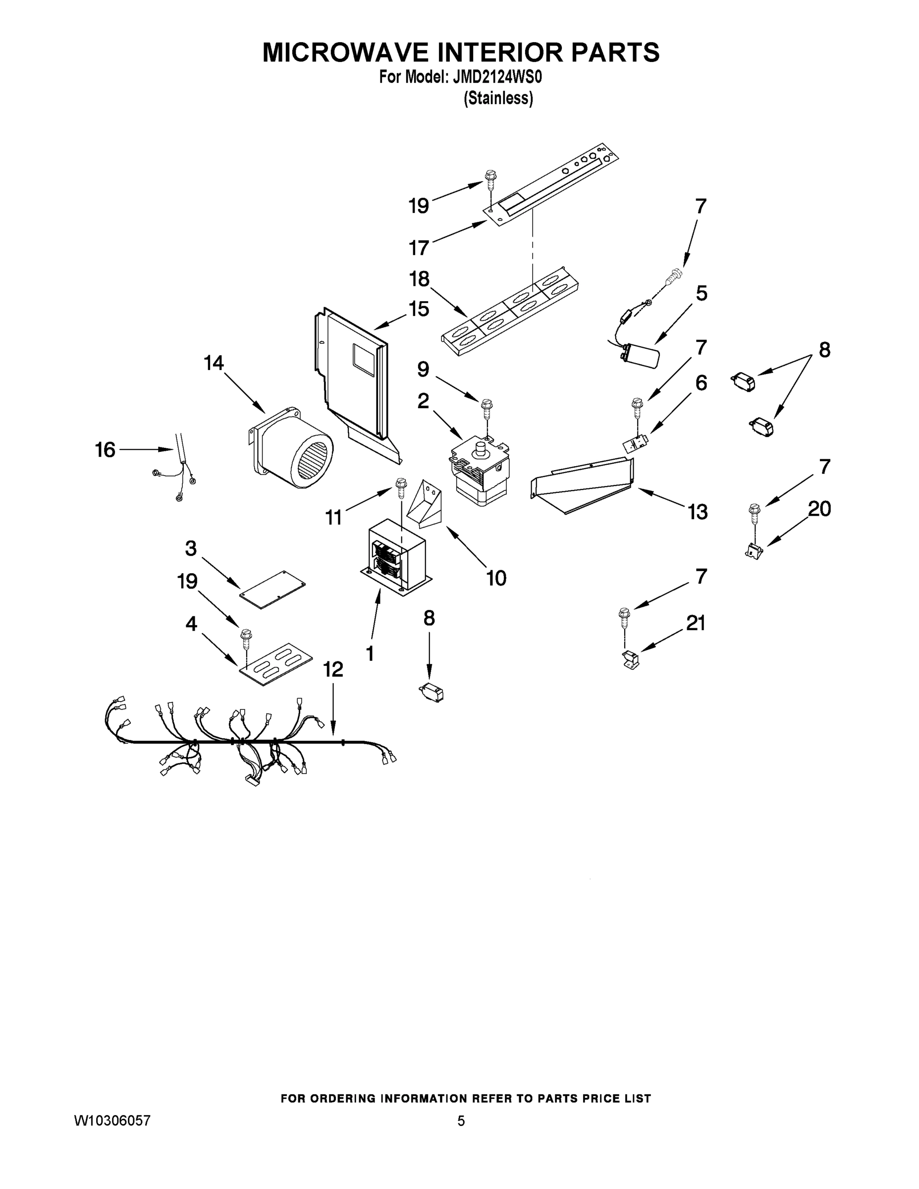 05 - MICROWAVE INTERIOR PARTS