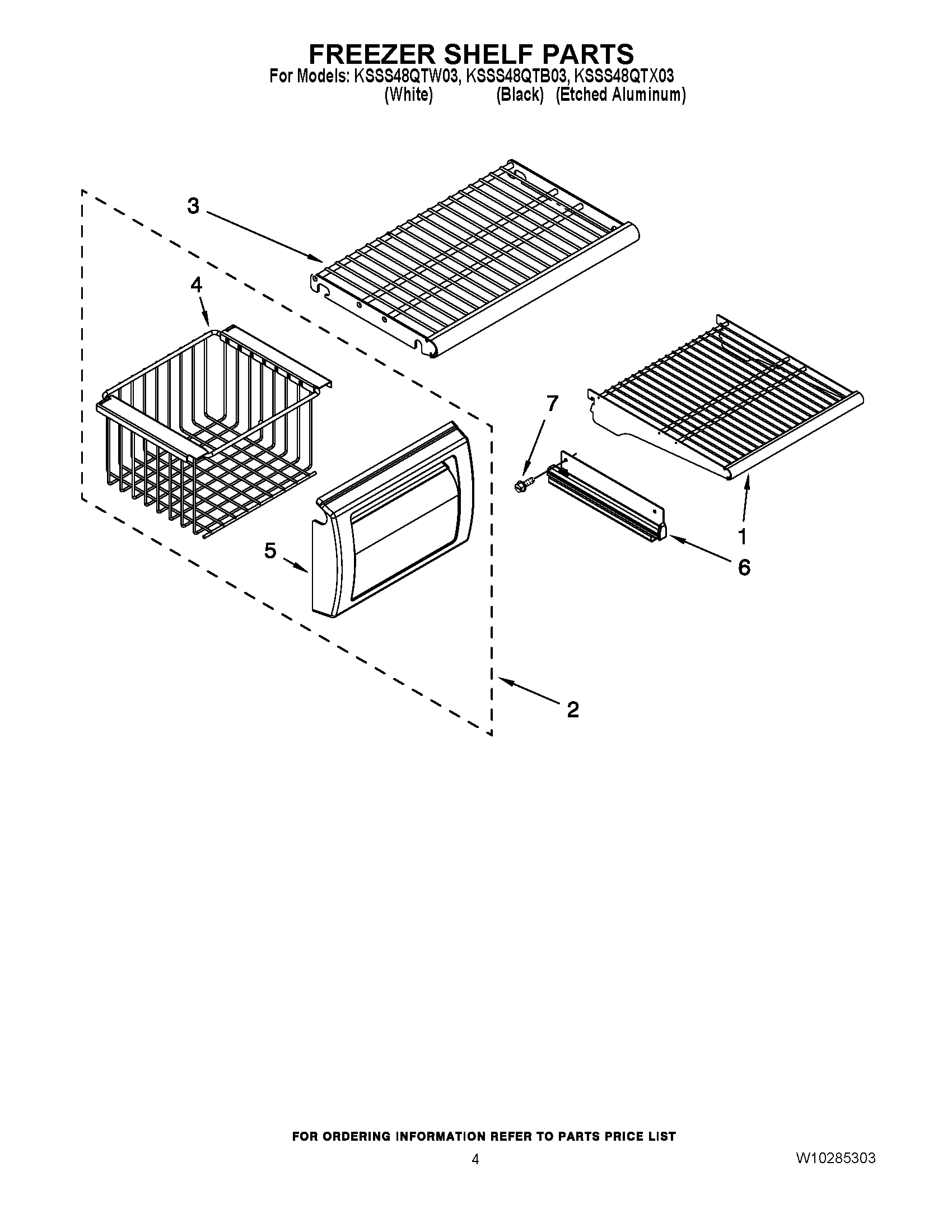 03 - FREEZER SHELF PARTS