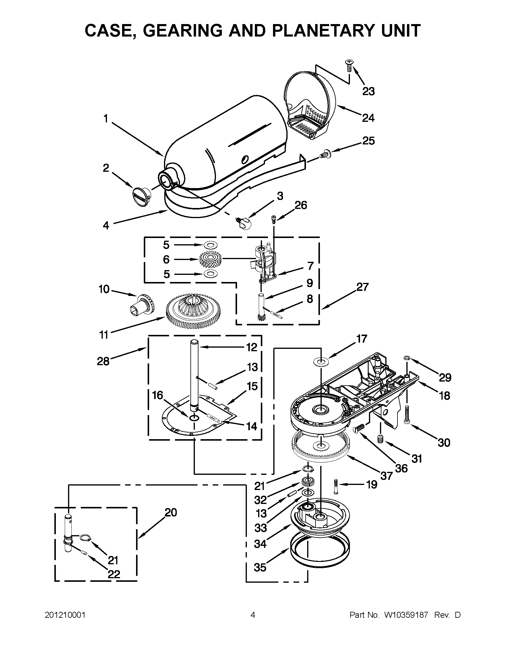02 - CASE, GEARING AND PLANETARY UNIT