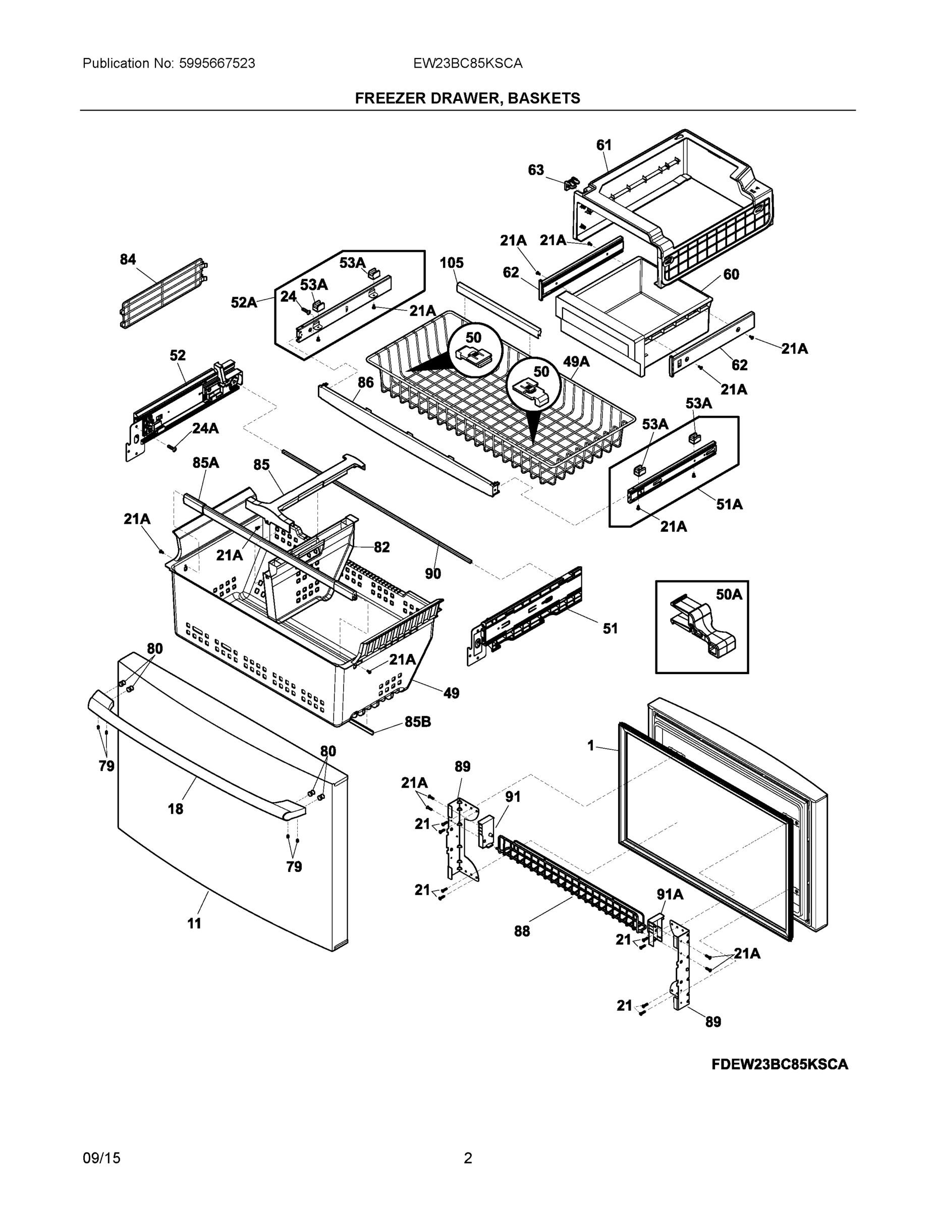 02 - FREEZER DRAWER, BASKETS