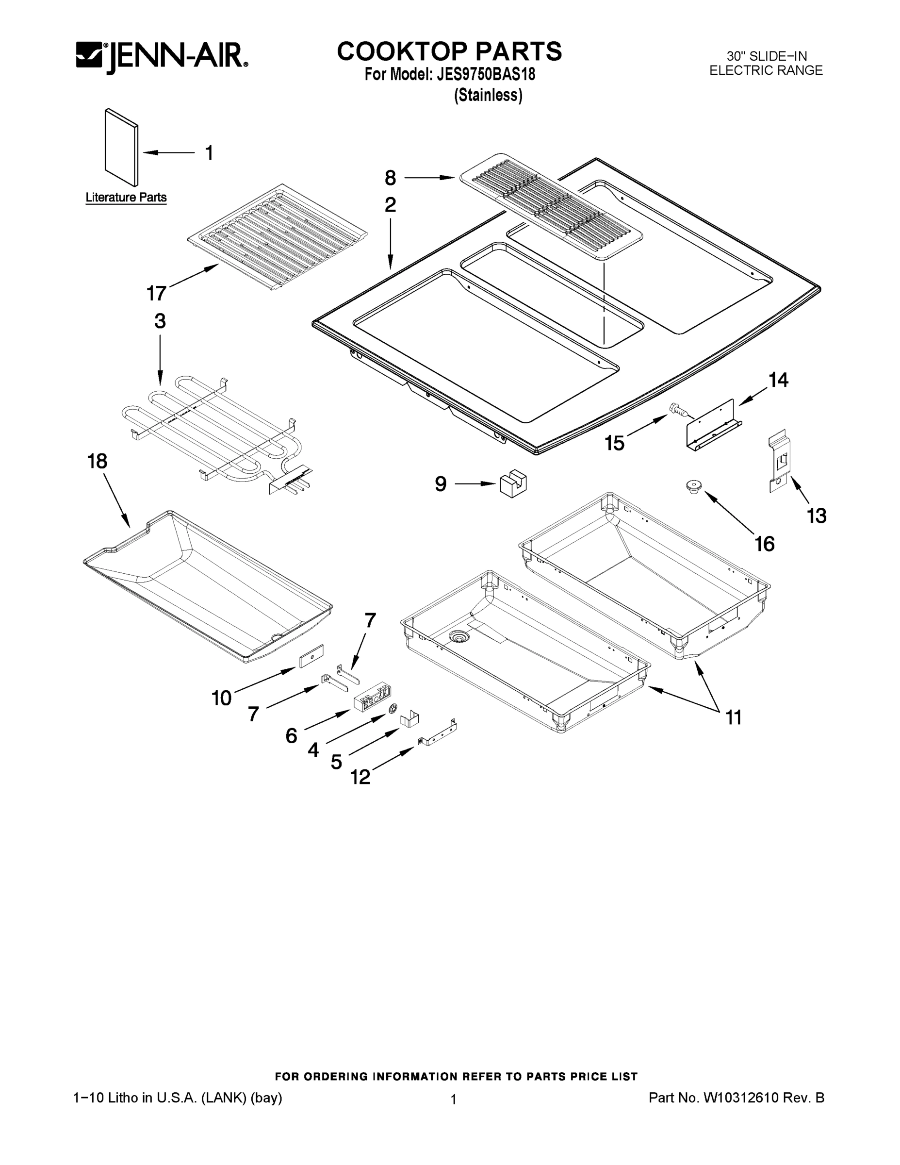01 - COOKTOP PARTS