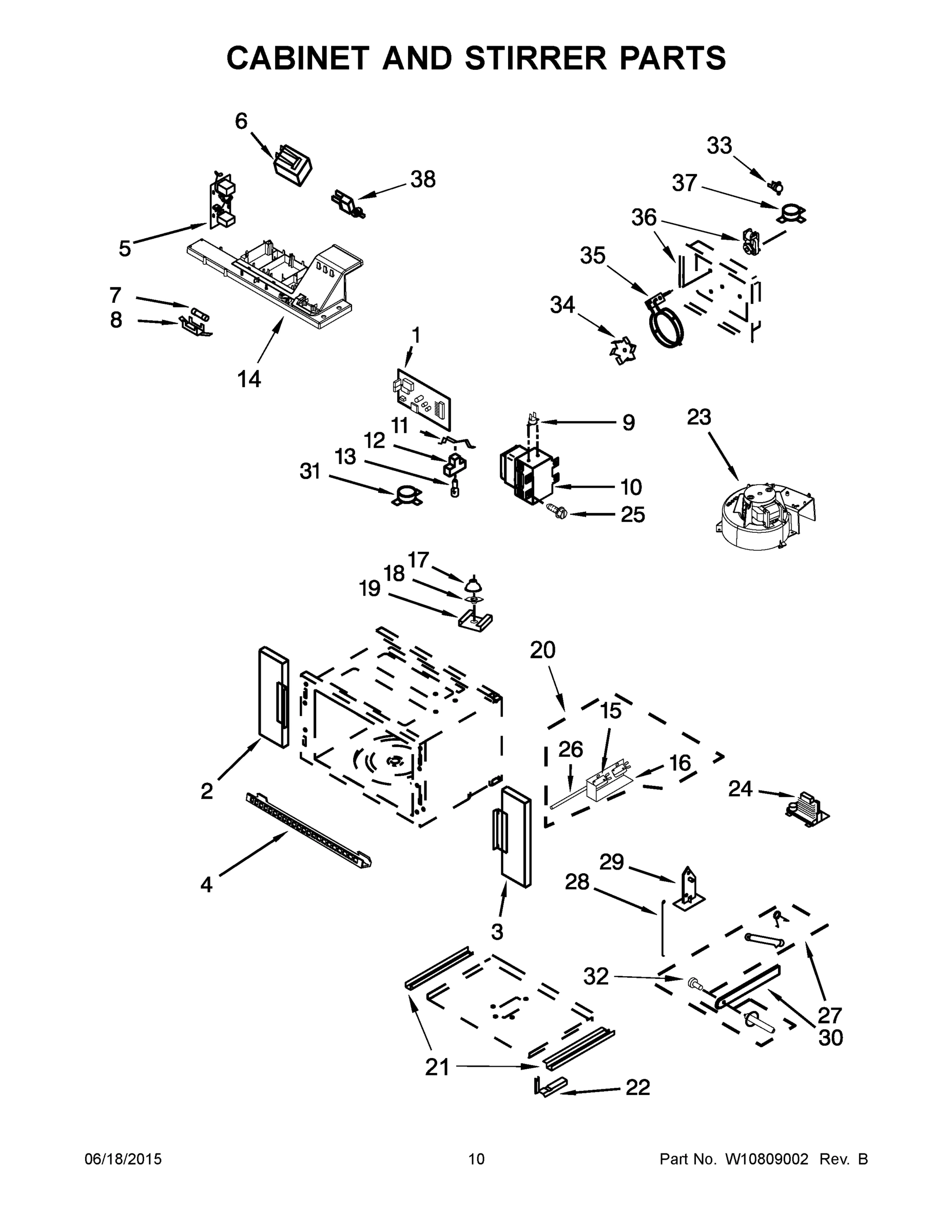 06 - CABINET AND STIRRER PARTS