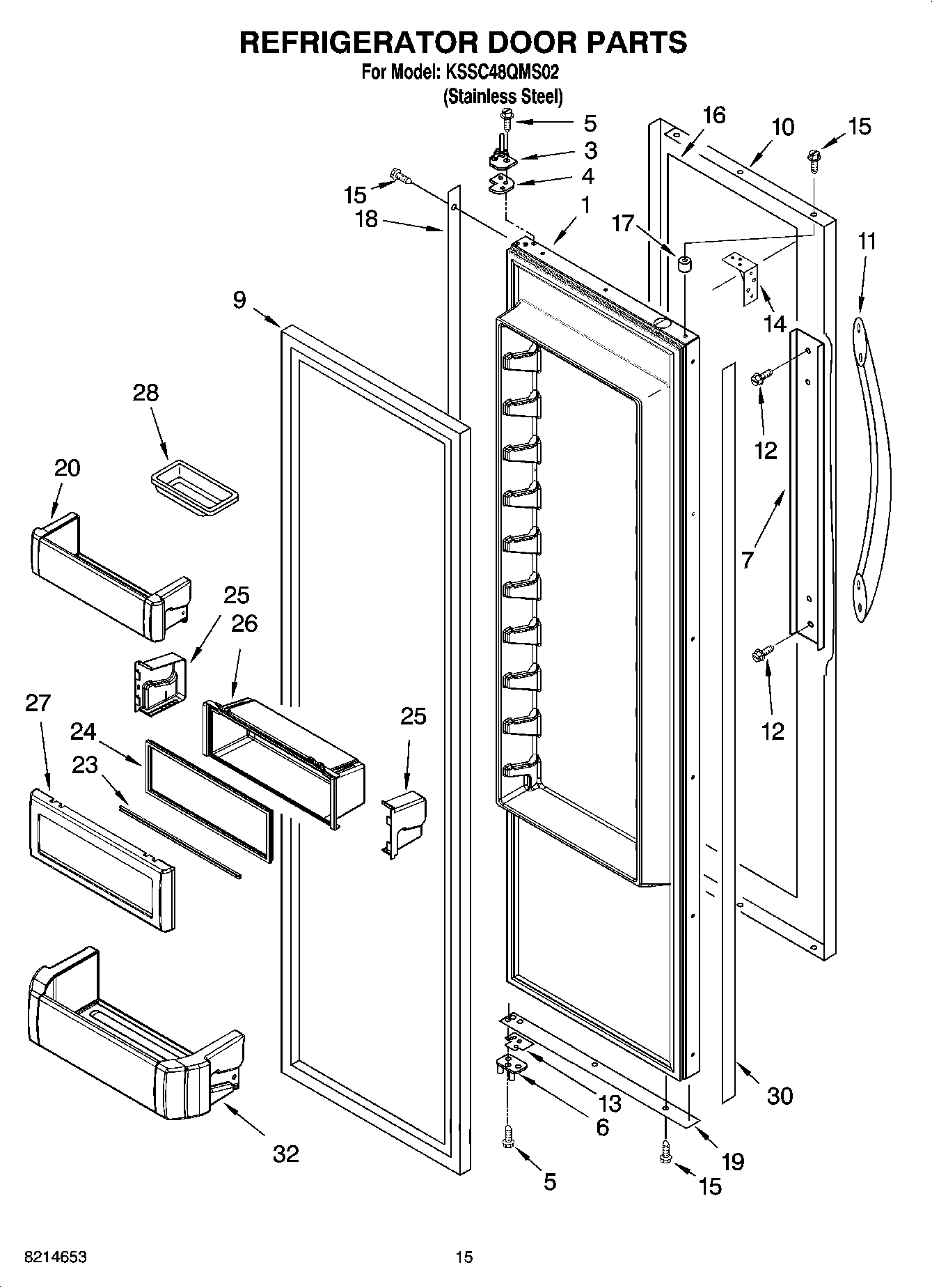 10 - REFRIGERATOR DOOR PARTS