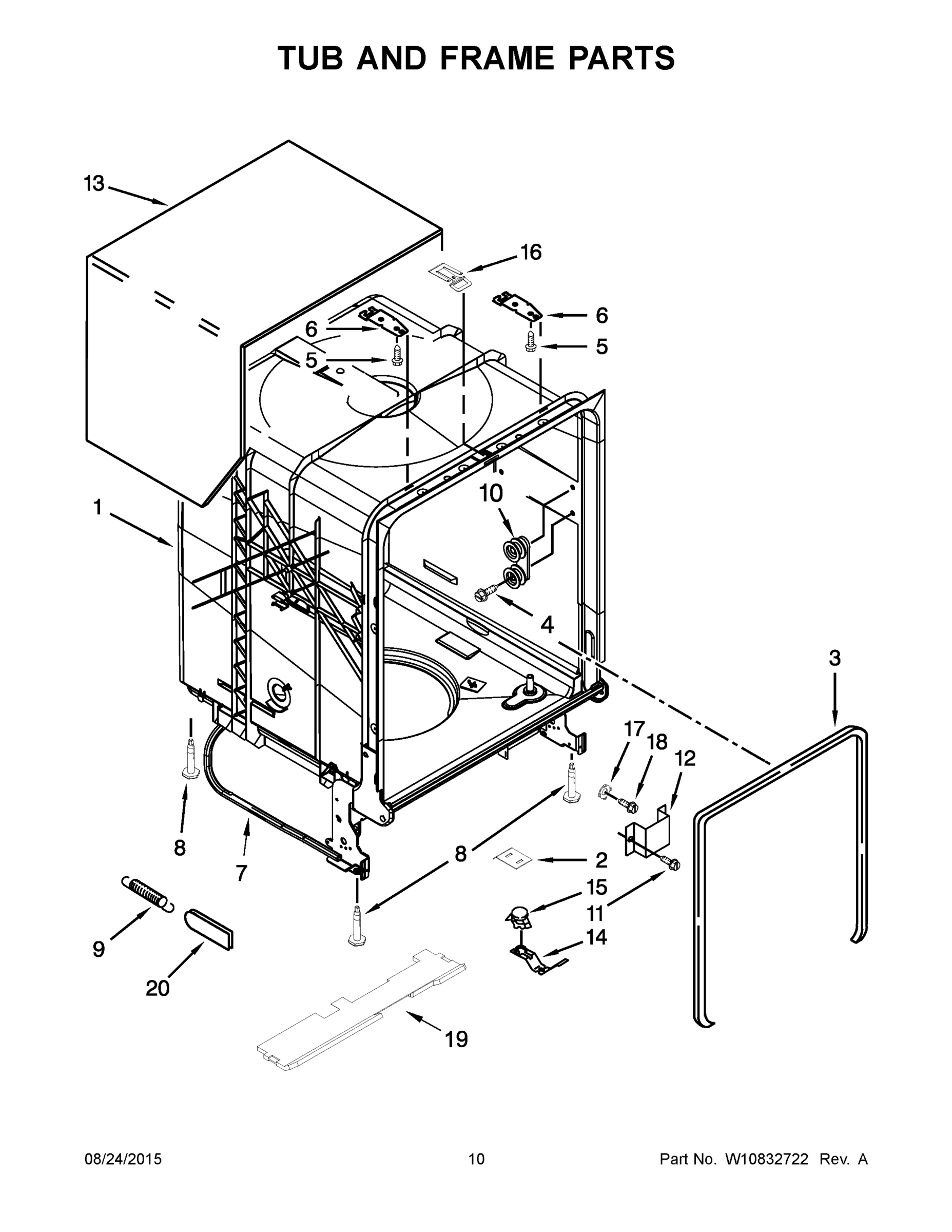 06 - TUB AND FRAME PARTS