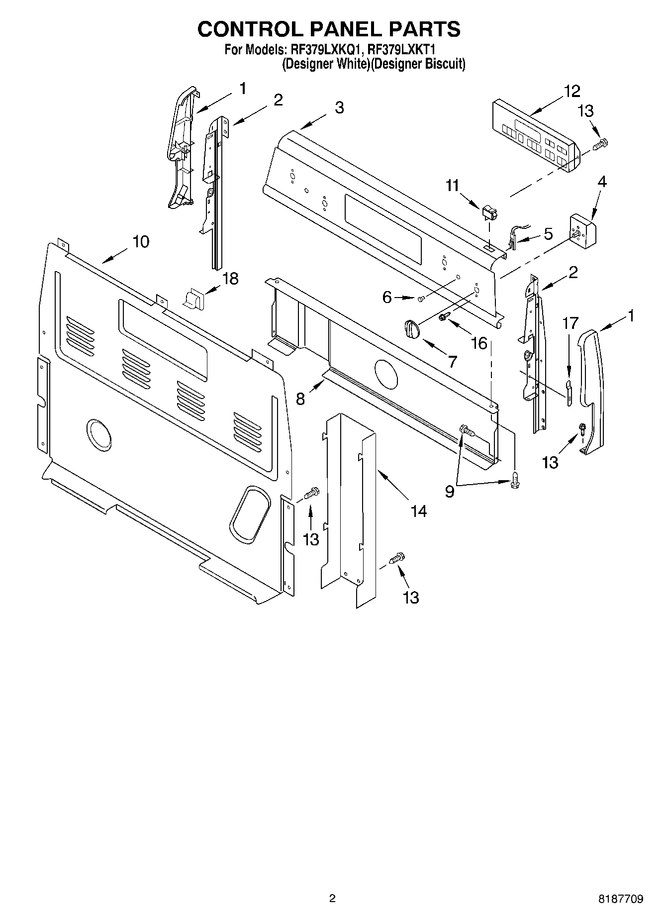 02 - CONTROL PANEL PARTS